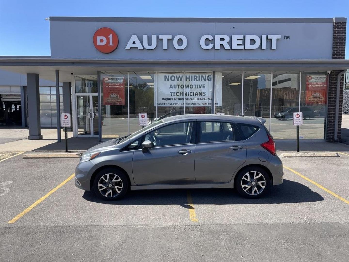 2016 Gun Metallic /Charcoal Nissan Versa Note SR (3N1CE2CP7GL) with an 1.6L 4-Cylinder DOHC 16V engine, CVT transmission, located at 10890 W. Colfax Ave., Lakewood, CO, 80215, (303) 274-7692, 39.739914, -105.120132 - 2016 Nissan Versa Note<br><br>D1 Auto NEVER charges dealer fees! All cars have clean titles and have been inspected for mechanical issues. We have financing for everyone. Good credit, bad credit, first time buyers.<br>Odometer is 4632 miles below market average!<br>Please call Lakewood Location 303- - Photo#0