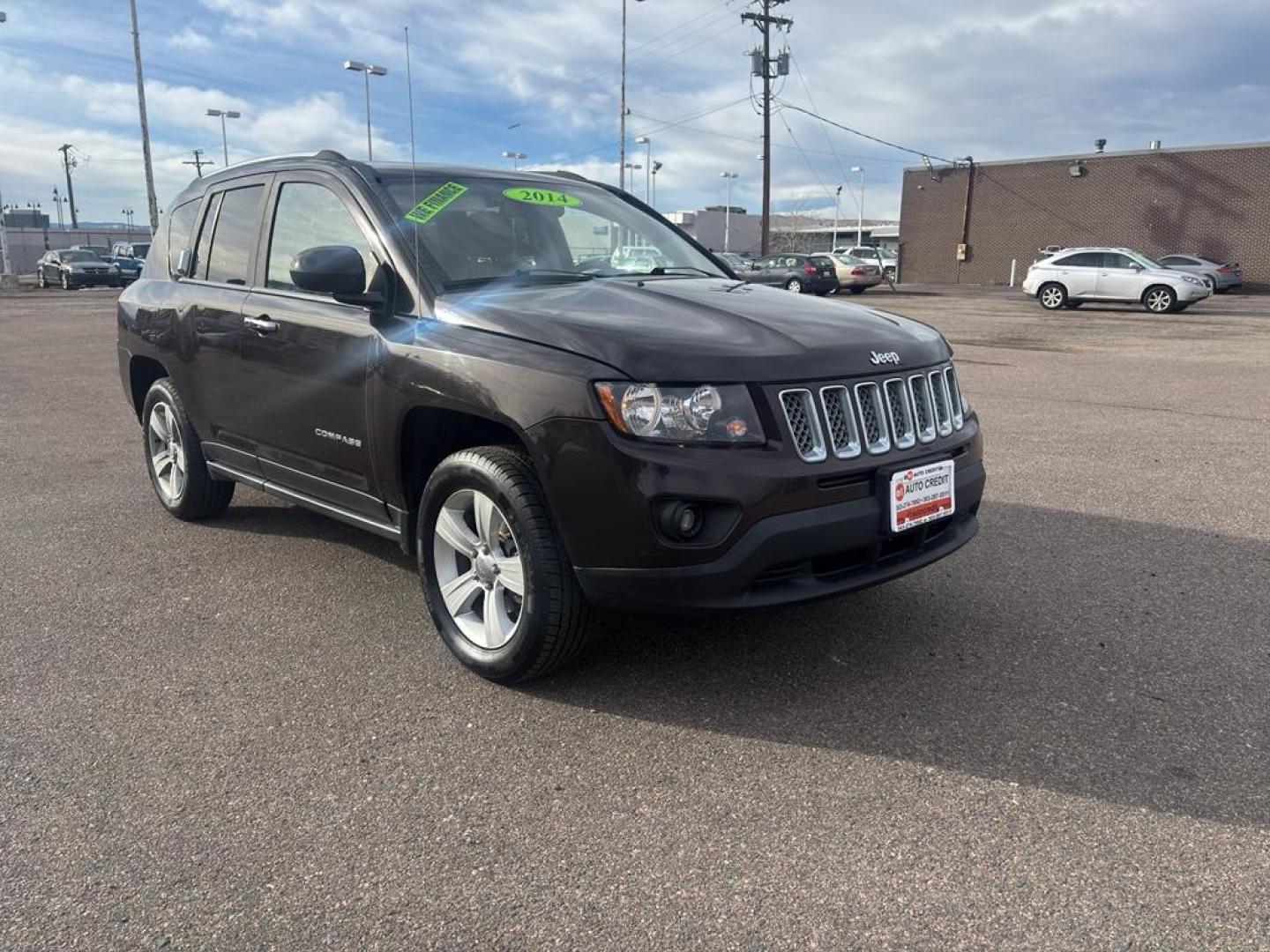 2014 BROWN Jeep Compass Latitude (1C4NJCEA5ED) with an 4 Cyl, 2.0L engine, Automatic transmission, located at 10890 W. Colfax Ave., Lakewood, CO, 80215, (303) 274-7692, 39.739914, -105.120132 - Photo#2