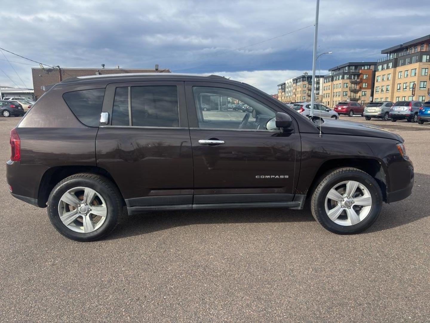 2014 BROWN Jeep Compass Latitude (1C4NJCEA5ED) with an 4 Cyl, 2.0L engine, Automatic transmission, located at 10890 W. Colfax Ave., Lakewood, CO, 80215, (303) 274-7692, 39.739914, -105.120132 - Photo#3