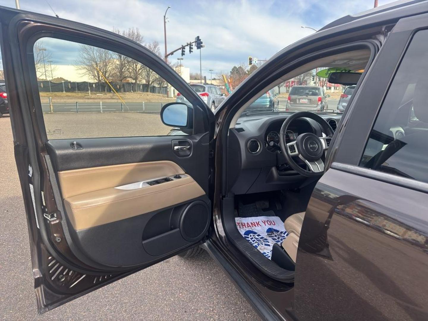 2014 BROWN Jeep Compass Latitude (1C4NJCEA5ED) with an 4 Cyl, 2.0L engine, Automatic transmission, located at 10890 W. Colfax Ave., Lakewood, CO, 80215, (303) 274-7692, 39.739914, -105.120132 - Photo#8