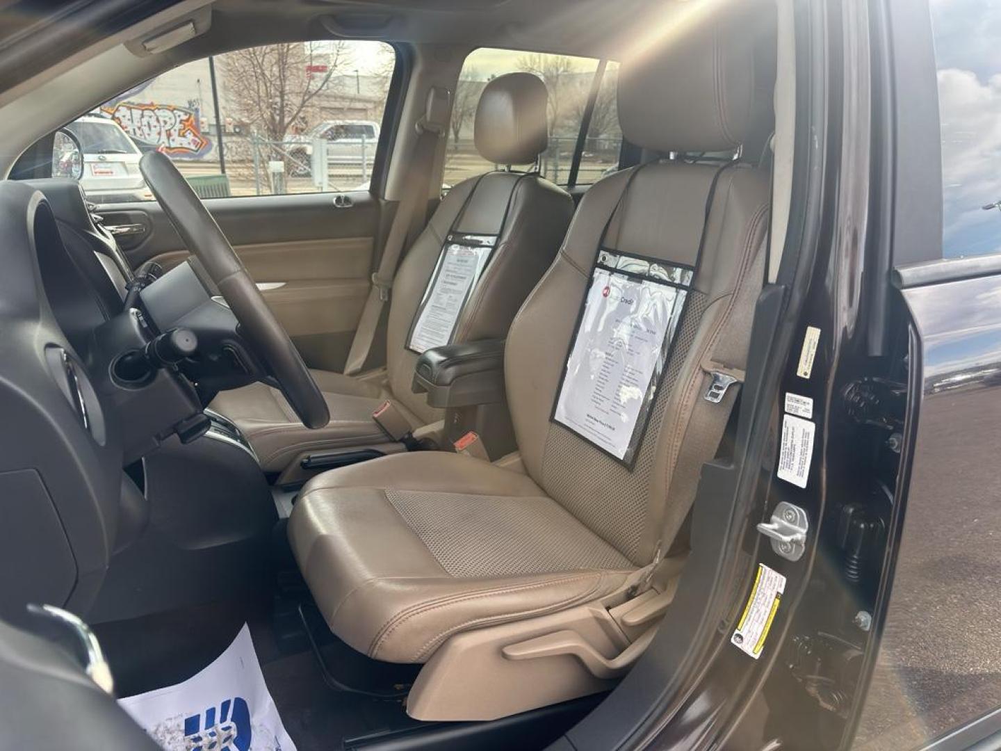 2014 BROWN Jeep Compass Latitude (1C4NJCEA5ED) with an 4 Cyl, 2.0L engine, Automatic transmission, located at 10890 W. Colfax Ave., Lakewood, CO, 80215, (303) 274-7692, 39.739914, -105.120132 - Photo#9