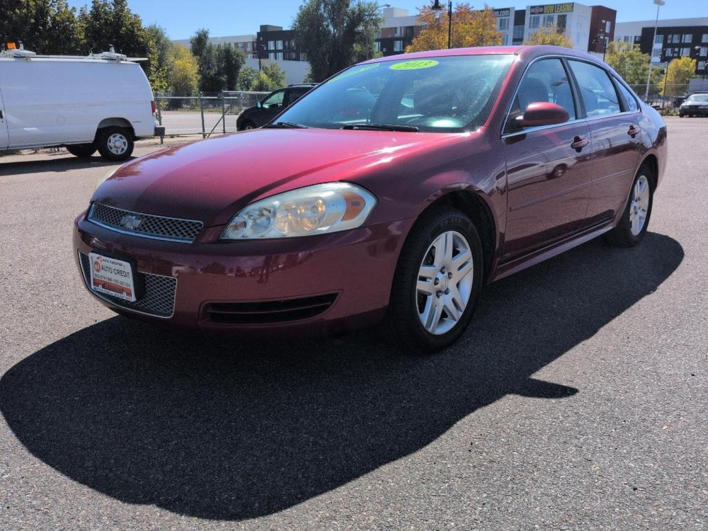 2013 RED /ACTUAL Chevrolet Impala LT (Fleet) (2G1WG5E35D1) with an V6, 3.6L engine, Automatic transmission, located at 10890 W. Colfax Ave., Lakewood, CO, 80215, (303) 274-7692, 39.739914, -105.120132 - Photo#0