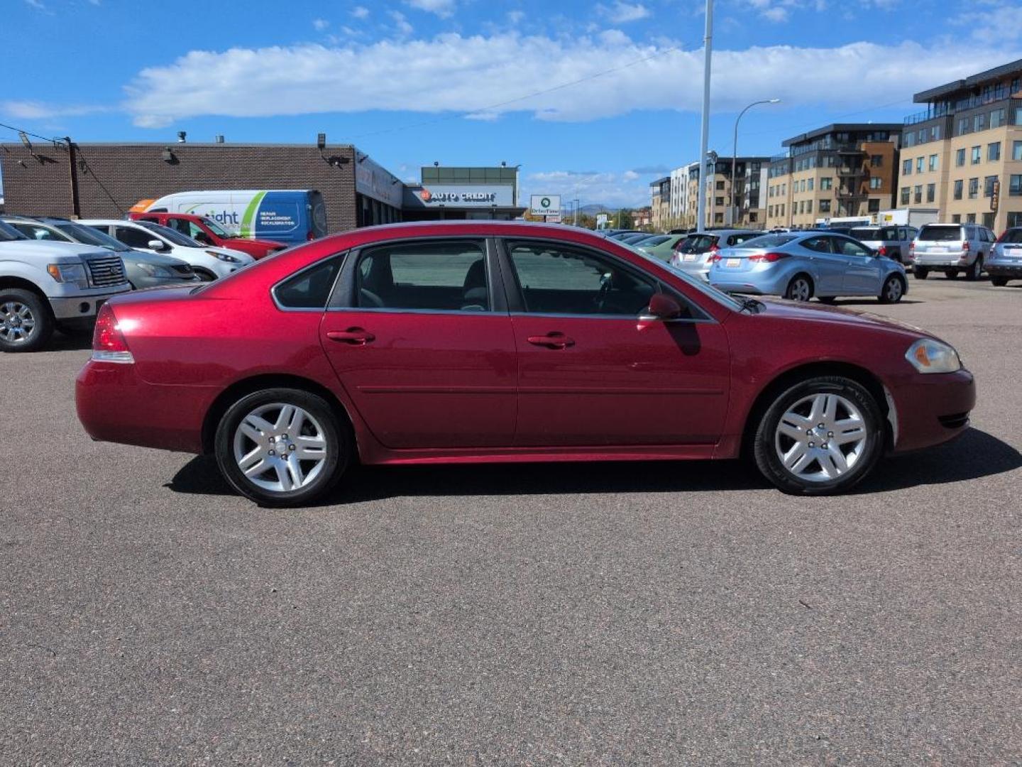 2013 RED /ACTUAL Chevrolet Impala LT (Fleet) (2G1WG5E35D1) with an V6, 3.6L engine, Automatic transmission, located at 10890 W. Colfax Ave., Lakewood, CO, 80215, (303) 274-7692, 39.739914, -105.120132 - Photo#3