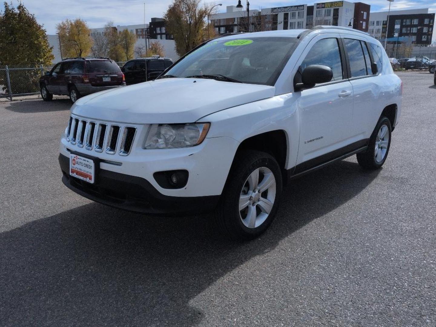 2011 WHITE Jeep Compass Sport (1J4NT1FA7BD) with an 4 Cyl, 2.0L engine, Manual transmission, located at 10890 W. Colfax Ave., Lakewood, CO, 80215, (303) 274-7692, 39.739914, -105.120132 - Photo#0