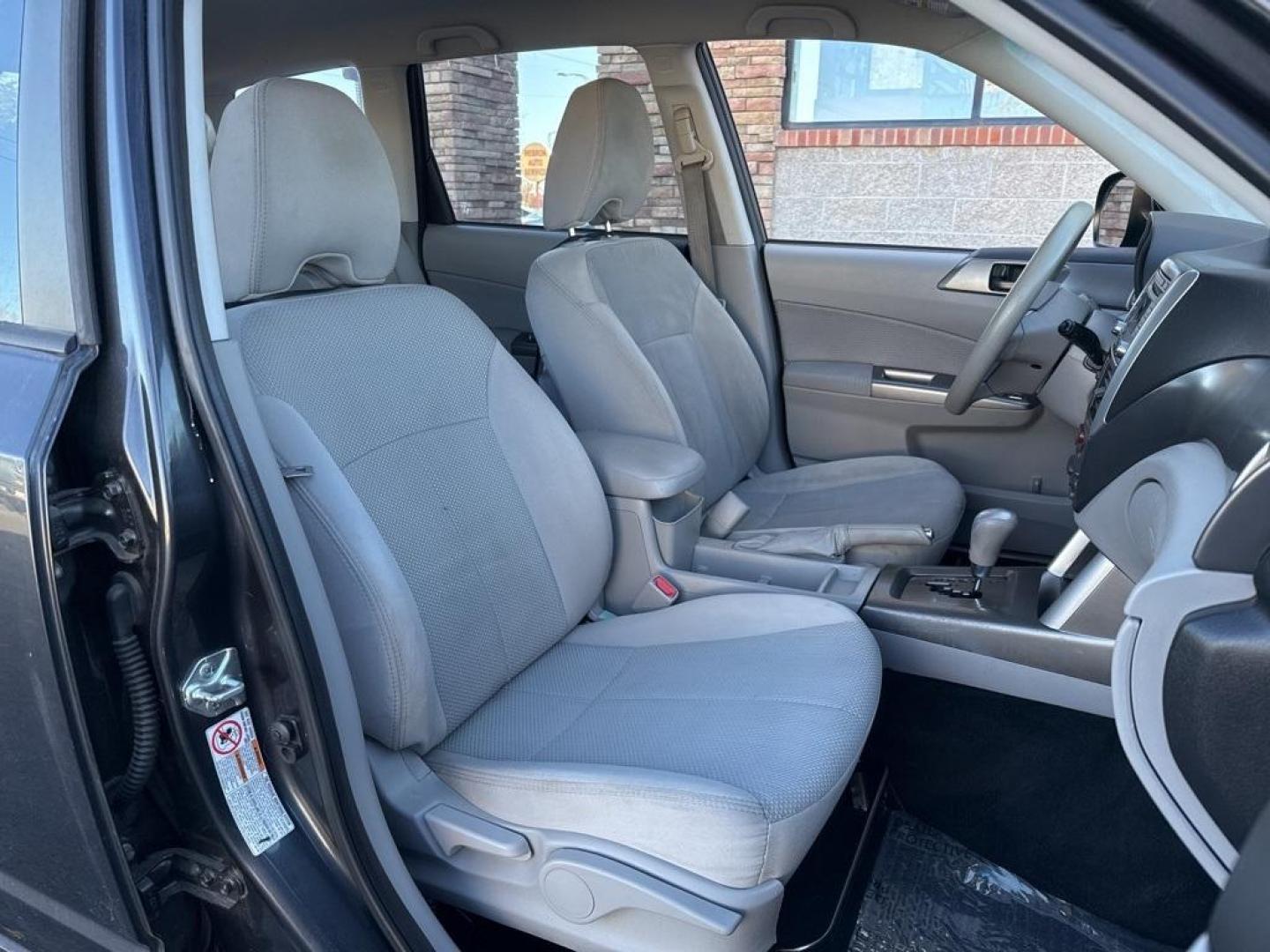 2012 Dark Gray Metallic /Platinum Subaru Forester 2.5X (JF2SHBBC1CH) with an 2.5L 4-Cylinder DOHC 16V VVT engine, Automatic transmission, located at 10890 W. Colfax Ave., Lakewood, CO, 80215, (303) 274-7692, 39.739914, -105.120132 - 2012 Subaru Forester AWD All Cars Have Clean Titles And Are Serviced Before Sale., Non Smoker, No Pet Odor Or Hair, Forester 2.5X, AWD.<br><br>D1 Auto NEVER charges dealer fees! All cars have clean titles and have been inspected for mechanical issues. We have financing for everyone. Good credit, bad - Photo#14