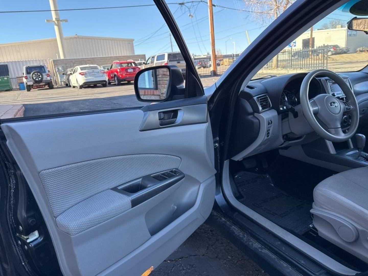 2012 Dark Gray Metallic /Platinum Subaru Forester 2.5X (JF2SHBBC1CH) with an 2.5L 4-Cylinder DOHC 16V VVT engine, Automatic transmission, located at 10890 W. Colfax Ave., Lakewood, CO, 80215, (303) 274-7692, 39.739914, -105.120132 - 2012 Subaru Forester AWD All Cars Have Clean Titles And Are Serviced Before Sale., Non Smoker, No Pet Odor Or Hair, Forester 2.5X, AWD.<br><br>D1 Auto NEVER charges dealer fees! All cars have clean titles and have been inspected for mechanical issues. We have financing for everyone. Good credit, bad - Photo#21