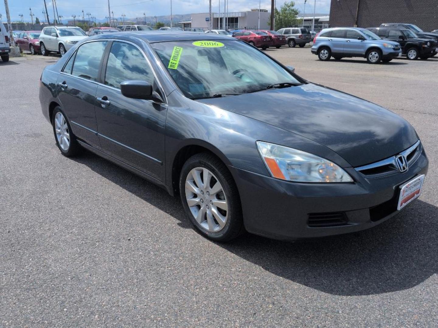 2006 GRAY Honda Accord EX (1HGCM66596A) with an V6, 3.0L engine, Automatic transmission, located at 10890 W. Colfax Ave., Lakewood, CO, 80215, (303) 274-7692, 39.739914, -105.120132 - Photo#2