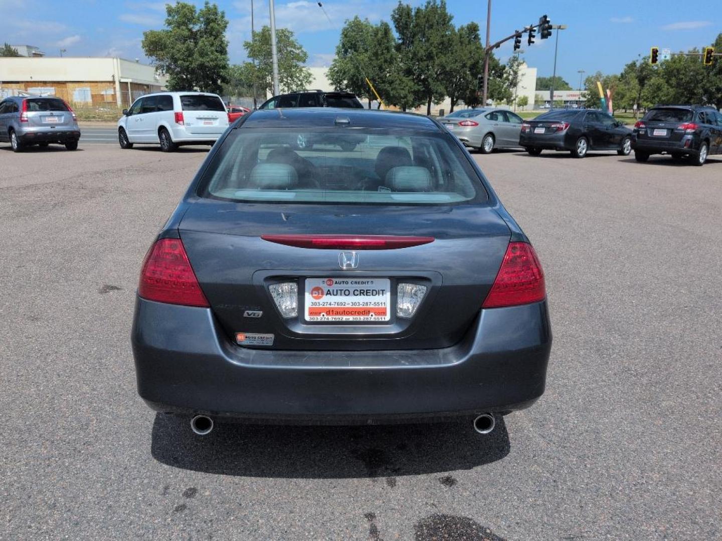 2006 GRAY Honda Accord EX (1HGCM66596A) with an V6, 3.0L engine, Automatic transmission, located at 10890 W. Colfax Ave., Lakewood, CO, 80215, (303) 274-7692, 39.739914, -105.120132 - Photo#5