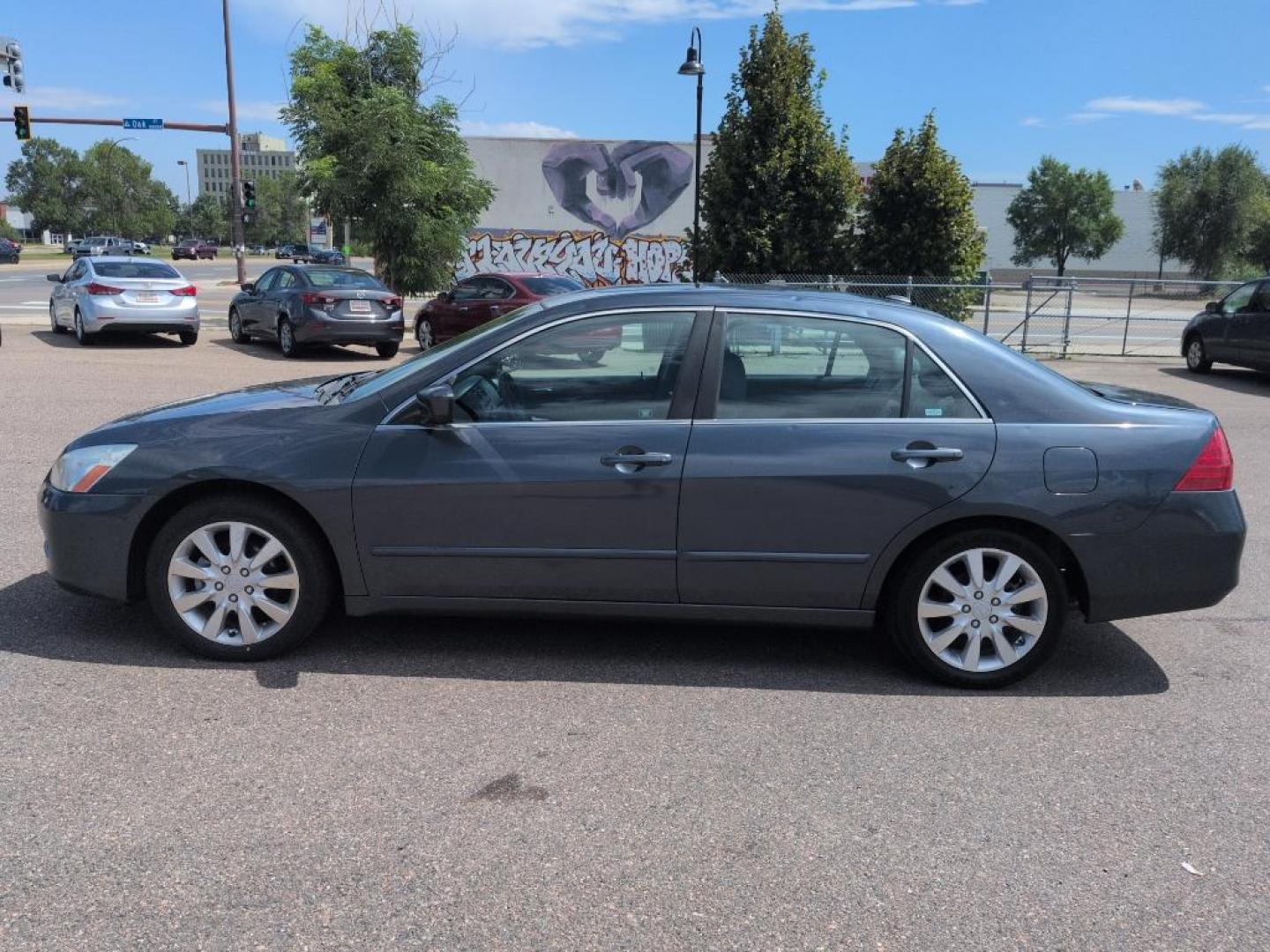 2006 GRAY Honda Accord EX (1HGCM66596A) with an V6, 3.0L engine, Automatic transmission, located at 10890 W. Colfax Ave., Lakewood, CO, 80215, (303) 274-7692, 39.739914, -105.120132 - Photo#7