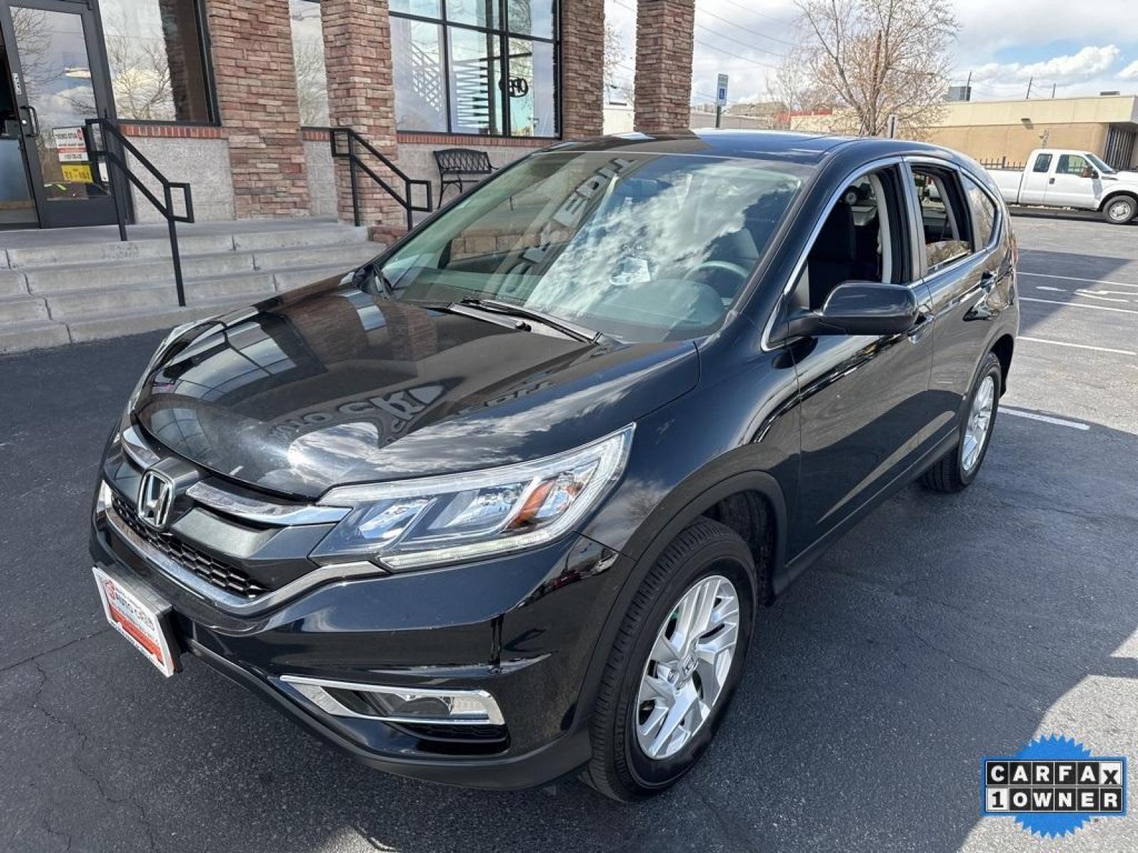 2016 Crystal Black Pearl /Gray Honda CR-V EX (5J6RM4H53GL) with an 2.4L I4 DOHC 16V i-VTEC engine, CVT transmission, located at 8595 Washington St., Thornton, CO, 80229, (303) 287-5511, 39.852348, -104.978447 - 2016 Honda CR-V EX One Owner, very low miles and in excellent condition. Fully serviced and all cars have clean title. Loaded with, heated seats, sun roof, backup camera, Bluetooth and more. All Wheel Drive and ready for Colorado! <br><br>D1 Auto NEVER charges dealer fees! All cars have clean titles - Photo #1
