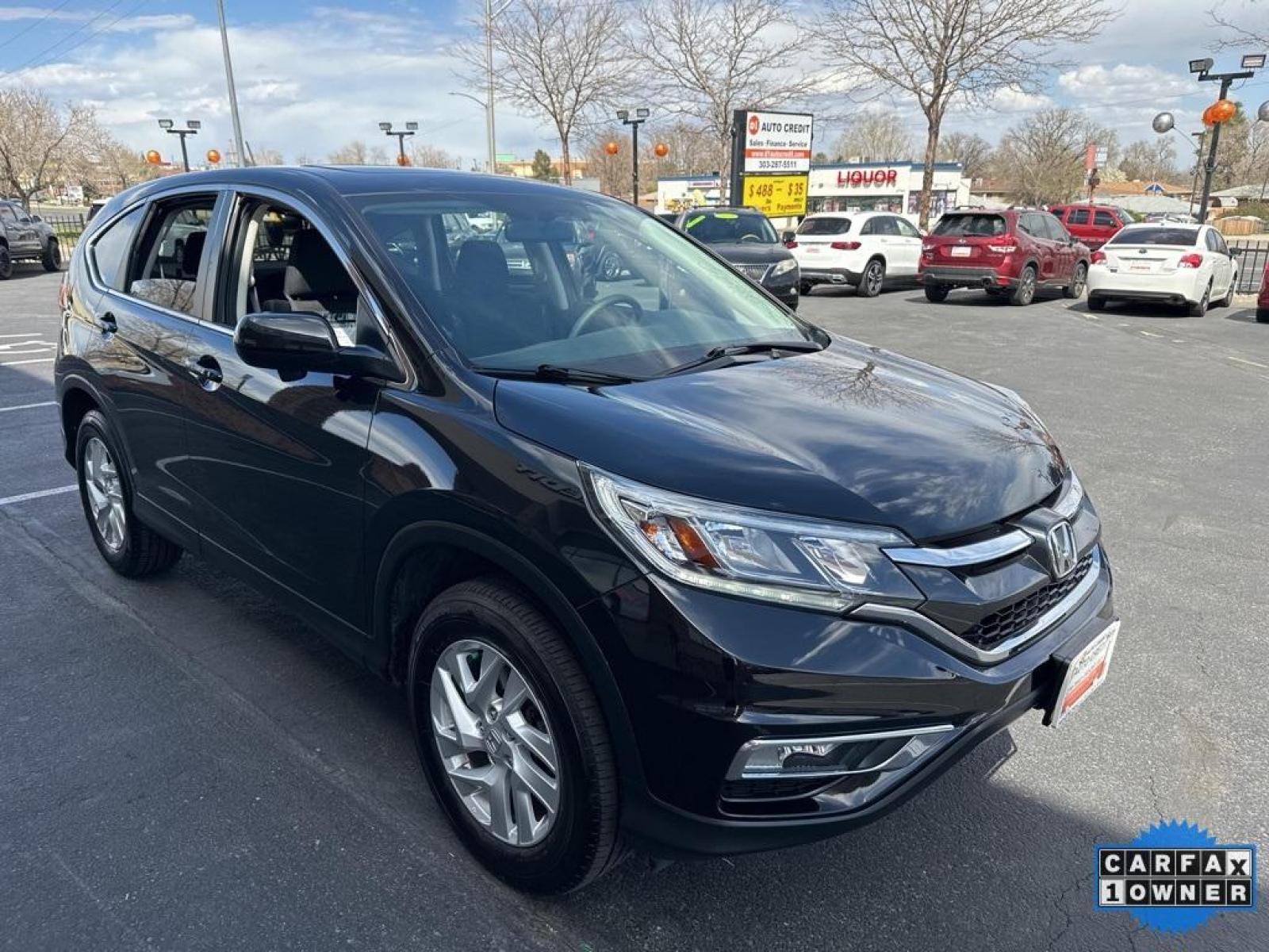 2016 Crystal Black Pearl /Gray Honda CR-V EX (5J6RM4H53GL) with an 2.4L I4 DOHC 16V i-VTEC engine, CVT transmission, located at 8595 Washington St., Thornton, CO, 80229, (303) 287-5511, 39.852348, -104.978447 - 2016 Honda CR-V EX One Owner, very low miles and in excellent condition. Fully serviced and all cars have clean title. Loaded with, heated seats, sun roof, backup camera, Bluetooth and more. All Wheel Drive and ready for Colorado! <br><br>D1 Auto NEVER charges dealer fees! All cars have clean titles - Photo #3