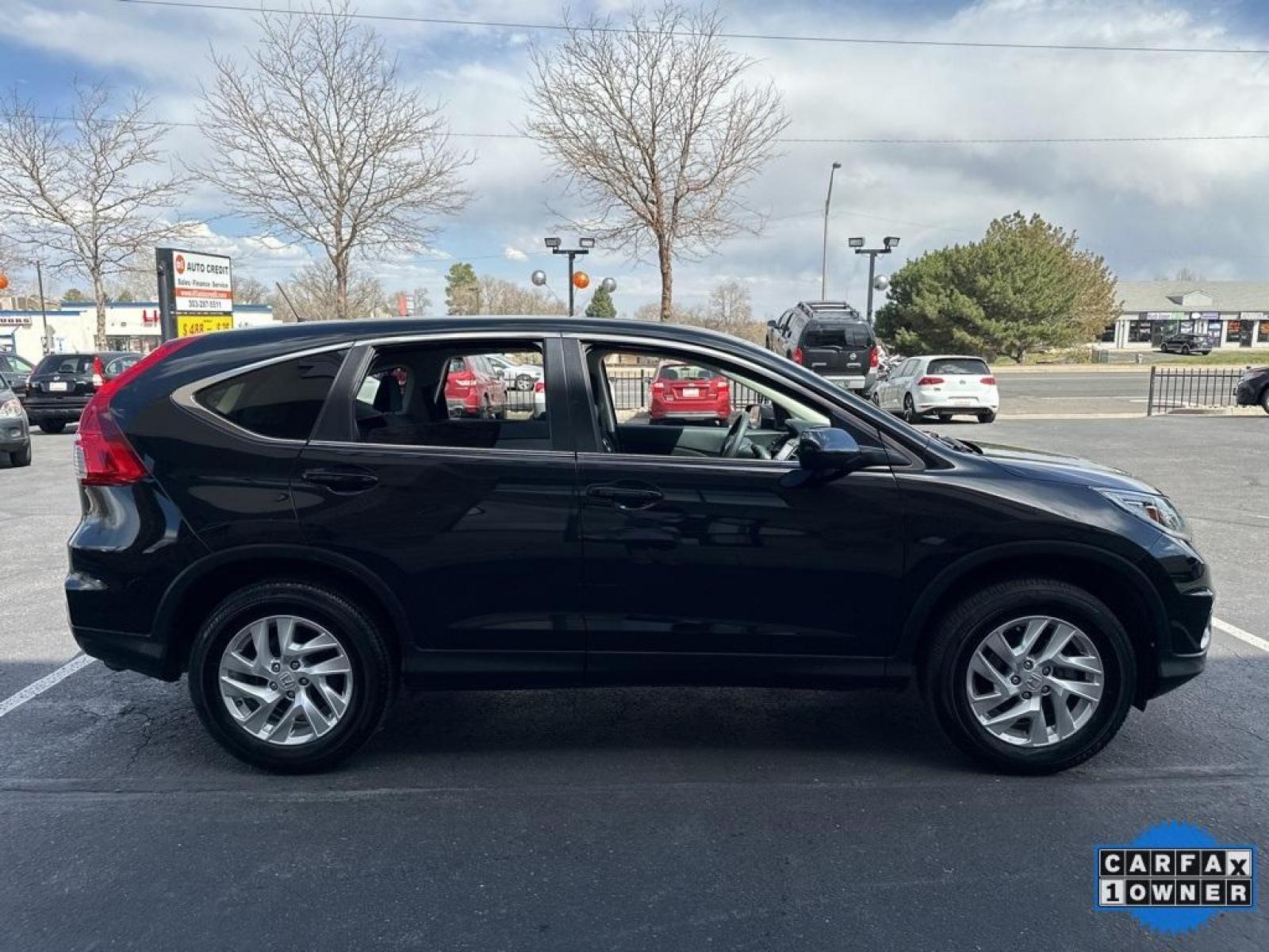 2016 Crystal Black Pearl /Gray Honda CR-V EX (5J6RM4H53GL) with an 2.4L I4 DOHC 16V i-VTEC engine, CVT transmission, located at 8595 Washington St., Thornton, CO, 80229, (303) 287-5511, 39.852348, -104.978447 - 2016 Honda CR-V EX One Owner, very low miles and in excellent condition. Fully serviced and all cars have clean title. Loaded with, heated seats, sun roof, backup camera, Bluetooth and more. All Wheel Drive and ready for Colorado! <br><br>D1 Auto NEVER charges dealer fees! All cars have clean titles - Photo #4