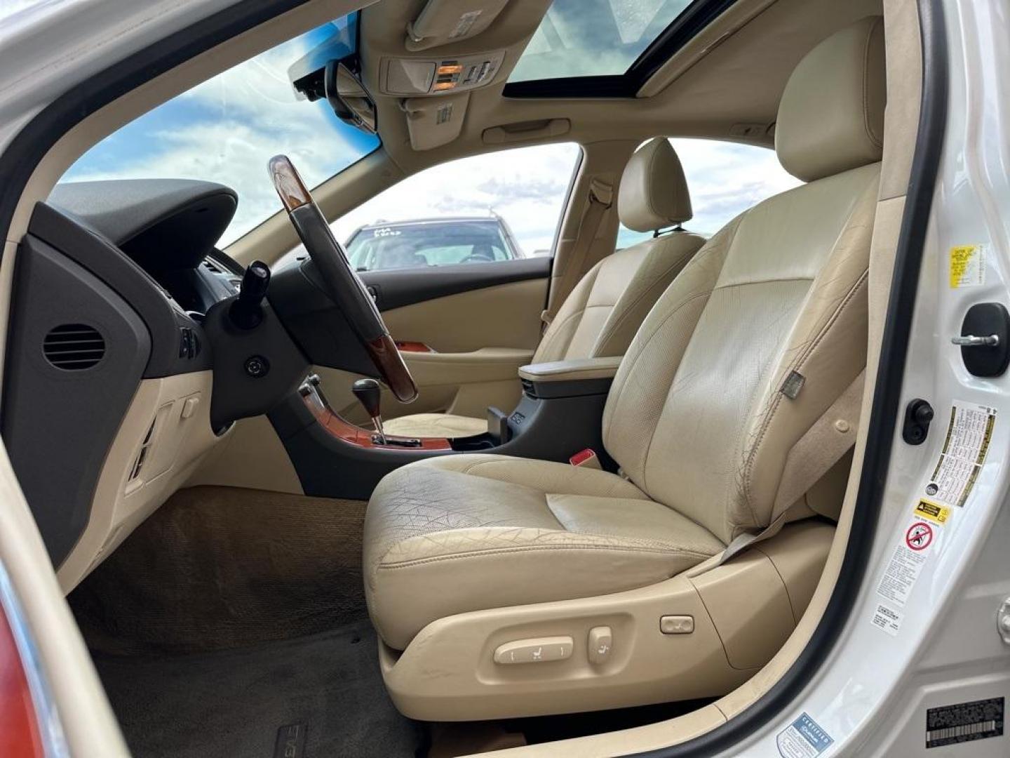 2010 White /Parchment Lexus ES 350 (JTHBK1EG2A2) with an 3.5L V6 DOHC Dual VVT-i 24V engine, Automatic transmission, located at 10890 W. Colfax Ave., Lakewood, CO, 80215, (303) 274-7692, 39.739914, -105.120132 - 2010 Lexus ES FWD All Cars Have Clean Titles And Are Serviced Before Sale., Backup Camera, Leather, Heated and Ventilated Seats, Non Smoker, No Pet Odor Or Hair, ES 350, Parchment Leather, 17'' 10-Spoke Aluminum Alloy Wheels, Heated and Ventilated Front Seats, High-Intensity Discharge Headlamps, N - Photo#15