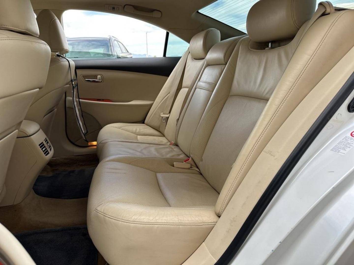 2010 White /Parchment Lexus ES 350 (JTHBK1EG2A2) with an 3.5L V6 DOHC Dual VVT-i 24V engine, Automatic transmission, located at 10890 W. Colfax Ave., Lakewood, CO, 80215, (303) 274-7692, 39.739914, -105.120132 - 2010 Lexus ES FWD All Cars Have Clean Titles And Are Serviced Before Sale., Backup Camera, Leather, Heated and Ventilated Seats, Non Smoker, No Pet Odor Or Hair, ES 350, Parchment Leather, 17'' 10-Spoke Aluminum Alloy Wheels, Heated and Ventilated Front Seats, High-Intensity Discharge Headlamps, N - Photo#19
