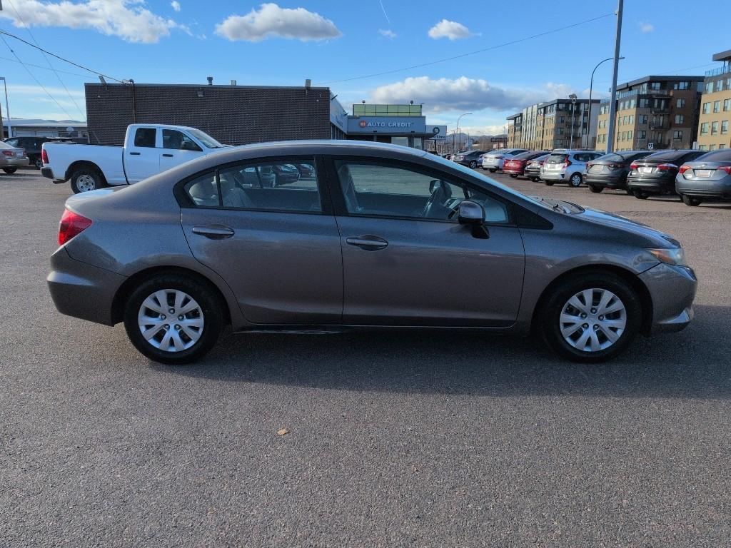 2012 GRAY Honda Civic LX (19XFB2F57CE) with an 4 Cyl, 1.8L engine, Automatic transmission, located at 10890 W. Colfax Ave., Lakewood, CO, 80215, (303) 274-7692, 39.739914, -105.120132 - Photo#3
