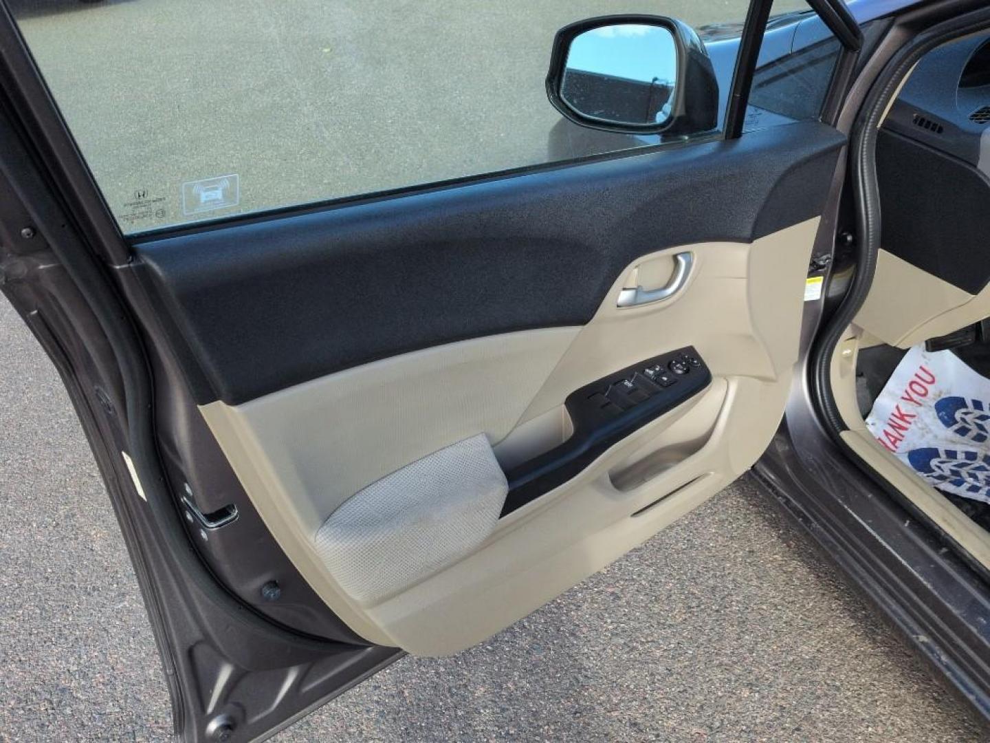 2012 GRAY Honda Civic LX (19XFB2F57CE) with an 4 Cyl, 1.8L engine, Automatic transmission, located at 10890 W. Colfax Ave., Lakewood, CO, 80215, (303) 274-7692, 39.739914, -105.120132 - Photo#8