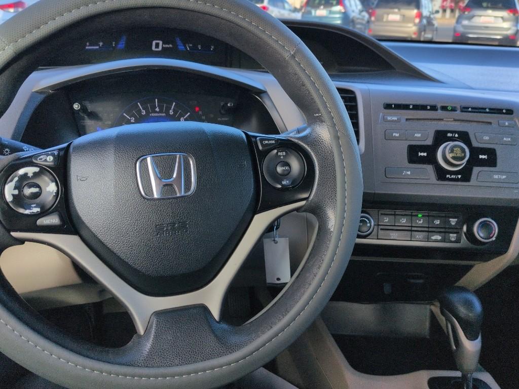 2012 GRAY Honda Civic LX (19XFB2F57CE) with an 4 Cyl, 1.8L engine, Automatic transmission, located at 10890 W. Colfax Ave., Lakewood, CO, 80215, (303) 274-7692, 39.739914, -105.120132 - Photo#10