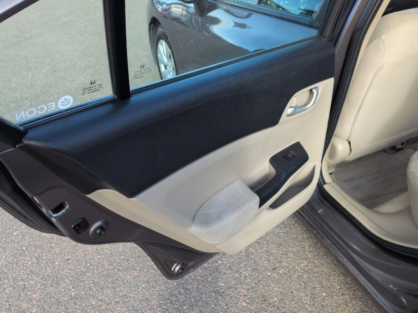 2012 GRAY Honda Civic LX (19XFB2F57CE) with an 4 Cyl, 1.8L engine, Automatic transmission, located at 10890 W. Colfax Ave., Lakewood, CO, 80215, (303) 274-7692, 39.739914, -105.120132 - Photo#14