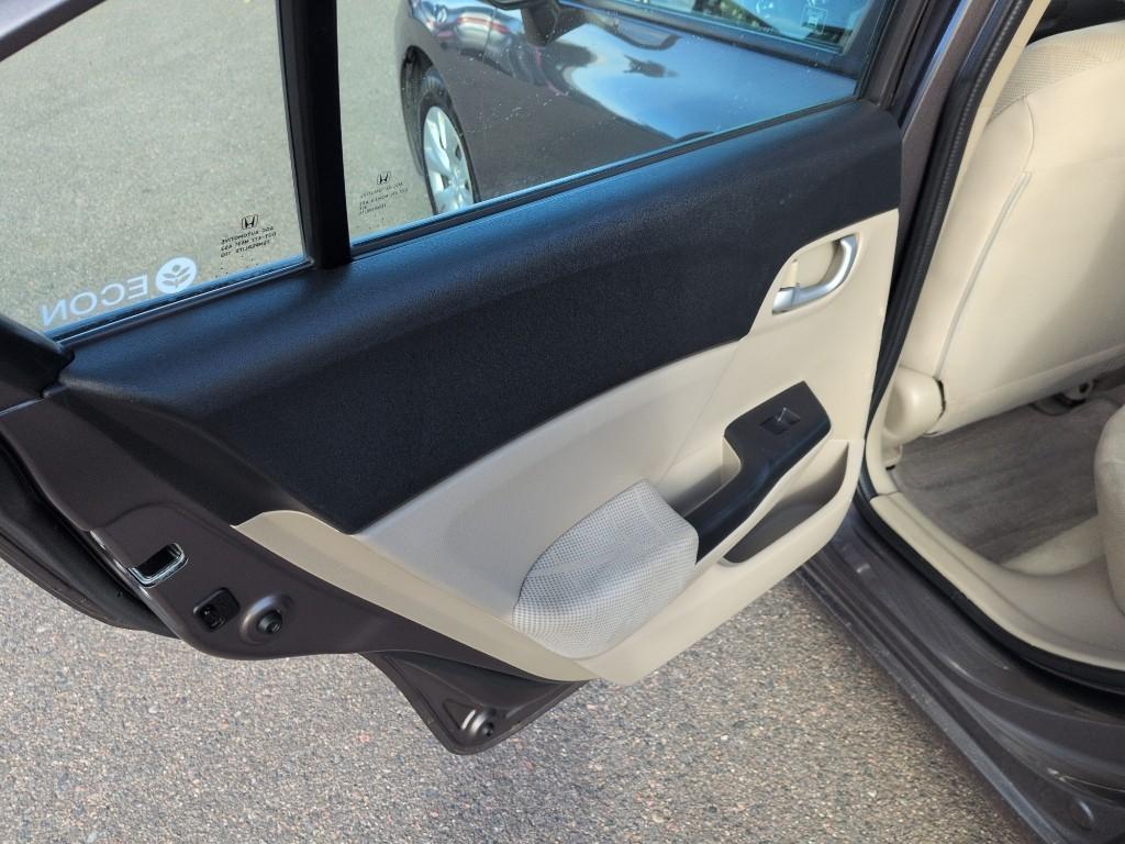 2012 GRAY Honda Civic LX (19XFB2F57CE) with an 4 Cyl, 1.8L engine, Automatic transmission, located at 10890 W. Colfax Ave., Lakewood, CO, 80215, (303) 274-7692, 39.739914, -105.120132 - Photo#14