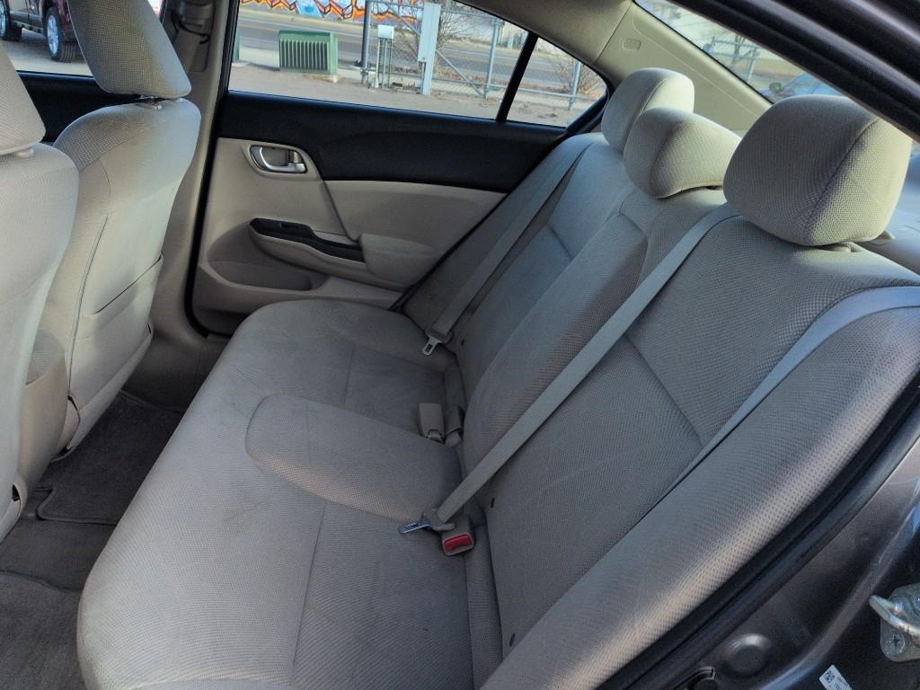 2012 GRAY Honda Civic LX (19XFB2F57CE) with an 4 Cyl, 1.8L engine, Automatic transmission, located at 10890 W. Colfax Ave., Lakewood, CO, 80215, (303) 274-7692, 39.739914, -105.120132 - Photo#15