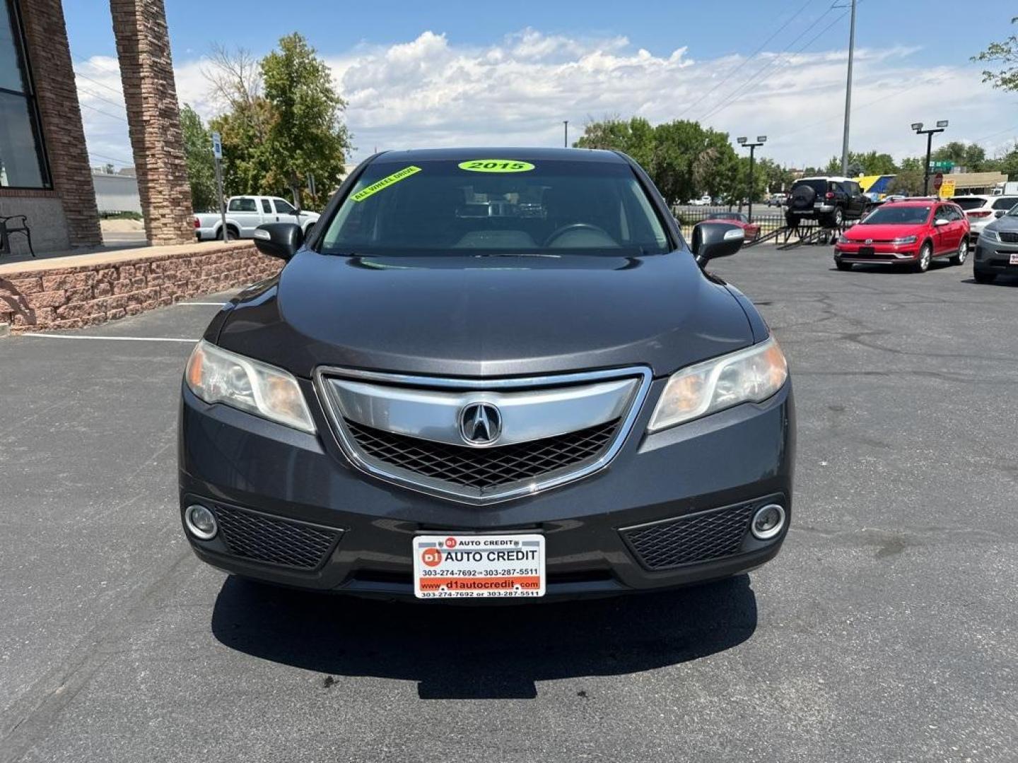 2015 Graphite Luster Metallic /Ebony Acura RDX Technology Package (5J8TB4H57FL) with an 3.5L V6 SOHC i-VTEC 24V engine, Automatic transmission, located at 10890 W. Colfax Ave., Lakewood, CO, 80215, (303) 274-7692, 39.739914, -105.120132 - 2015 Acura RDX<br>All Cars Have Clean Titles And Are Serviced Before Sale., Clean Carfax, No Accident, All Books and Keys, Backup Camera, Leather, Heated Seats, Bluetooth/ With Bluetooth Audio, Non Smoker, No Pet Odor Or Hair, 3.5L V6 SOHC i-VTEC 24V, AWD.<br>D1 Auto NEVER charges dealer fees! All c - Photo#2