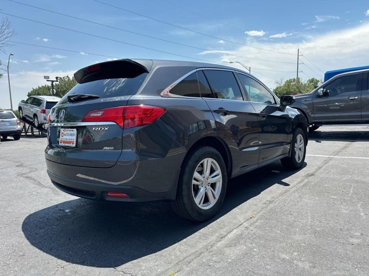 2015 Graphite Luster Metallic /Ebony Acura RDX Technology Package (5J8TB4H57FL) with an 3.5L V6 SOHC i-VTEC 24V engine, Automatic transmission, located at 10890 W. Colfax Ave., Lakewood, CO, 80215, (303) 274-7692, 39.739914, -105.120132 - 2015 Acura RDX<br>All Cars Have Clean Titles And Are Serviced Before Sale., Clean Carfax, No Accident, All Books and Keys, Backup Camera, Leather, Heated Seats, Bluetooth/ With Bluetooth Audio, Non Smoker, No Pet Odor Or Hair, 3.5L V6 SOHC i-VTEC 24V, AWD.<br>D1 Auto NEVER charges dealer fees! All c - Photo#5