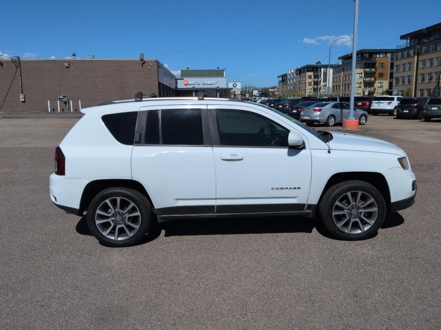 2014 WHITE Jeep Compass Limited (1C4NJCCB5ED) with an 4 Cyl, 2.4L engine, Automatic transmission, located at 10890 W. Colfax Ave., Lakewood, CO, 80215, (303) 274-7692, 39.739914, -105.120132- Photo#3