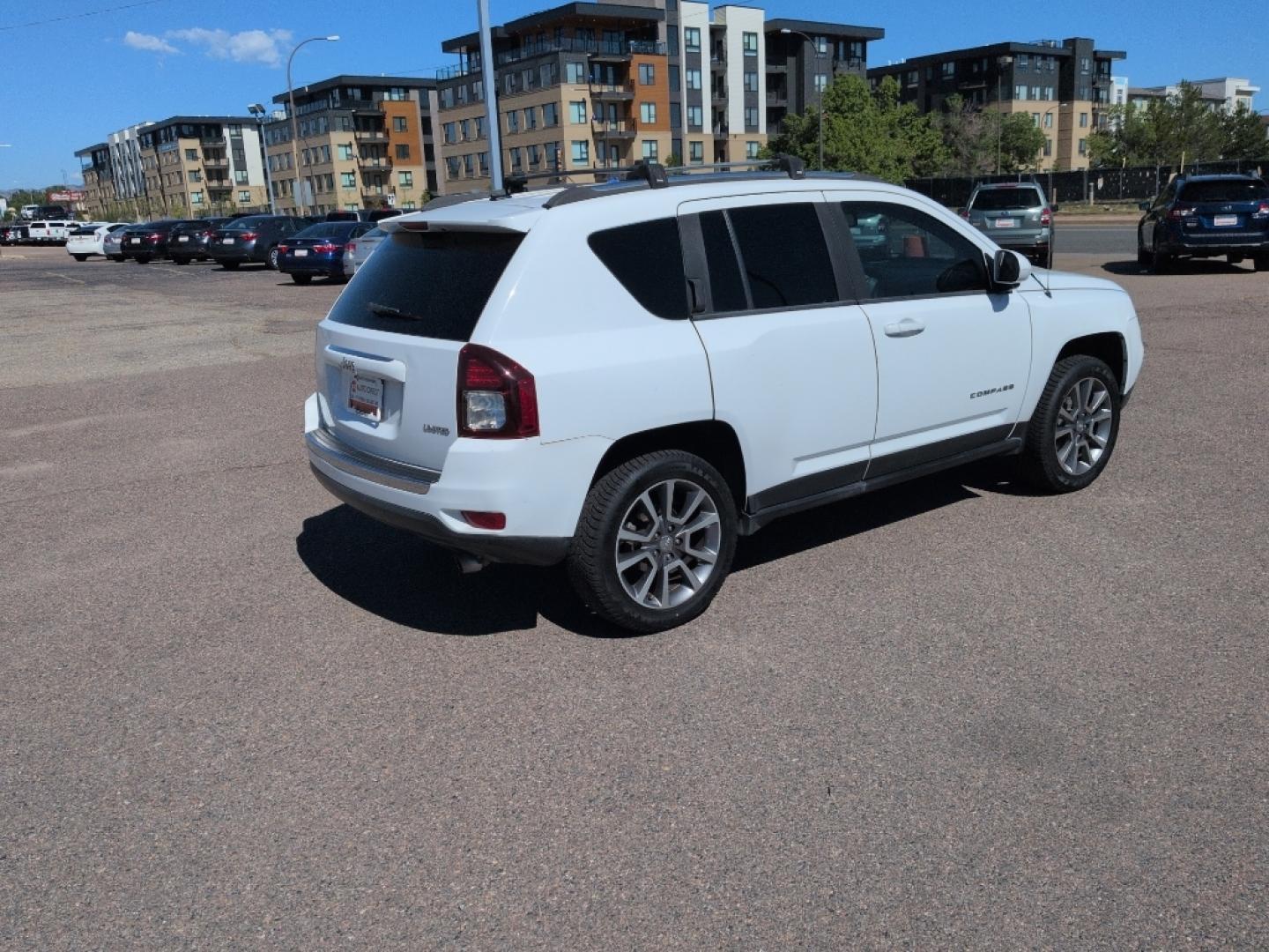 2014 WHITE Jeep Compass Limited (1C4NJCCB5ED) with an 4 Cyl, 2.4L engine, Automatic transmission, located at 10890 W. Colfax Ave., Lakewood, CO, 80215, (303) 274-7692, 39.739914, -105.120132- Photo#4