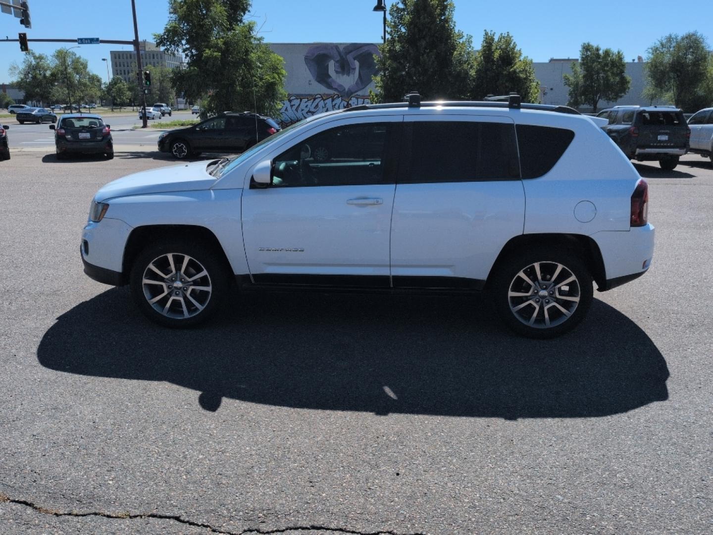 2014 WHITE Jeep Compass Limited (1C4NJCCB5ED) with an 4 Cyl, 2.4L engine, Automatic transmission, located at 10890 W. Colfax Ave., Lakewood, CO, 80215, (303) 274-7692, 39.739914, -105.120132- Photo#7
