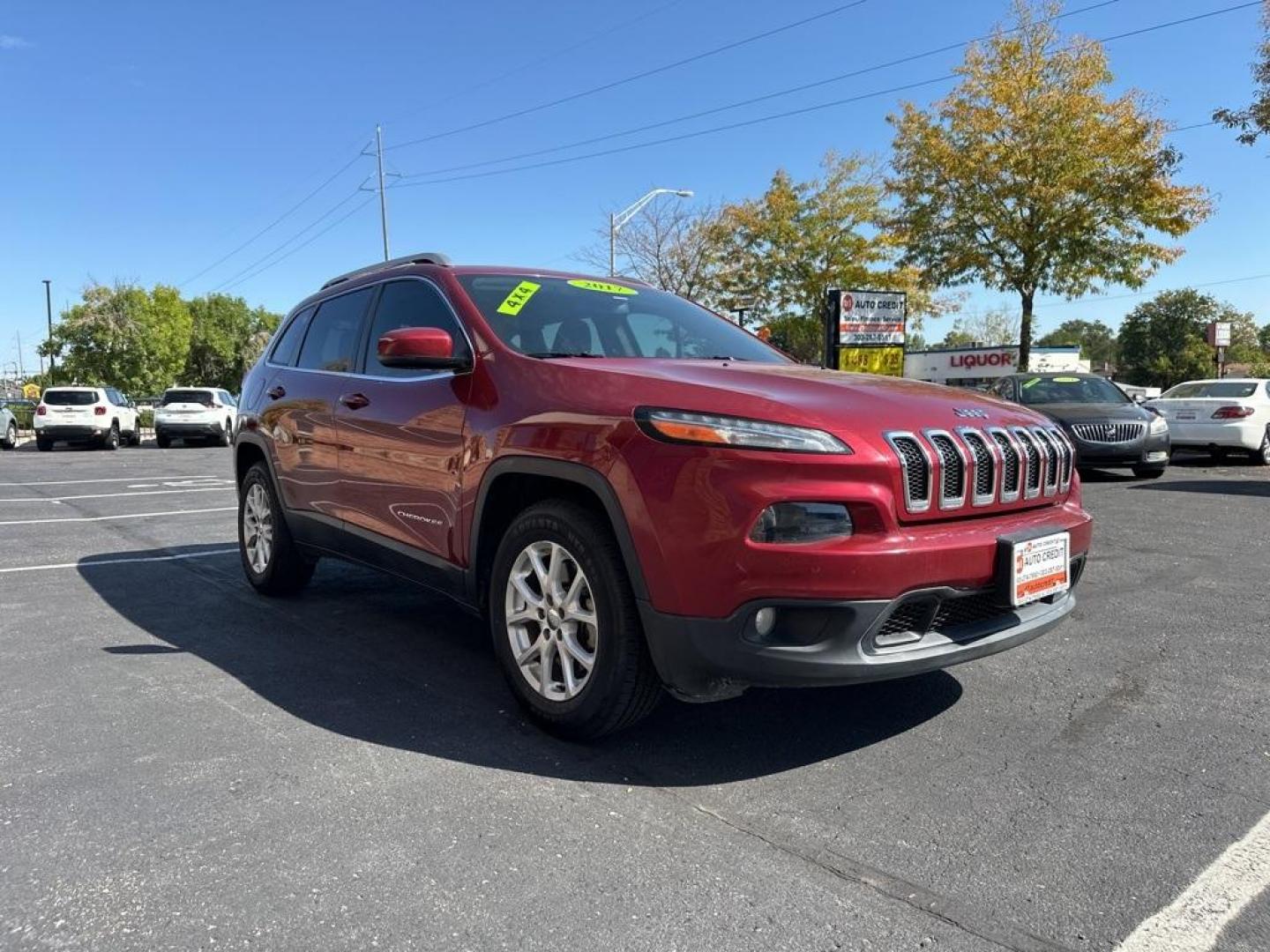 2017 Deep Cherry Red Crystal Pearlcoat /Black Jeep Cherokee Latitude (1C4PJMCB9HW) with an 2.4L I4 MultiAir engine, Automatic transmission, located at 10890 W. Colfax Ave., Lakewood, CO, 80215, (303) 274-7692, 39.739914, -105.120132 - 2017 Jeep Cherokee 4WD<br><br>D1 Auto NEVER charges dealer fees! All cars have clean titles and have been inspected for mechanical issues. We have financing for everyone. Good credit, bad credit, first time buyers.<br>Clean CARFAX.<br>Please call Lakewood Location 303-274-7692 or Thornton 303-287-55 - Photo#3