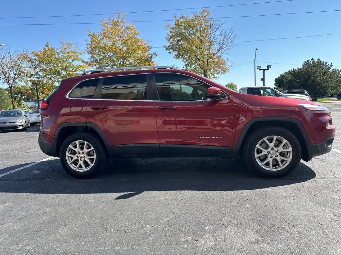 2017 Deep Cherry Red Crystal Pearlcoat /Black Jeep Cherokee Latitude (1C4PJMCB9HW) with an 2.4L I4 MultiAir engine, Automatic transmission, located at 10890 W. Colfax Ave., Lakewood, CO, 80215, (303) 274-7692, 39.739914, -105.120132 - 2017 Jeep Cherokee 4WD<br><br>D1 Auto NEVER charges dealer fees! All cars have clean titles and have been inspected for mechanical issues. We have financing for everyone. Good credit, bad credit, first time buyers.<br>Clean CARFAX.<br>Please call Lakewood Location 303-274-7692 or Thornton 303-287-55 - Photo#4