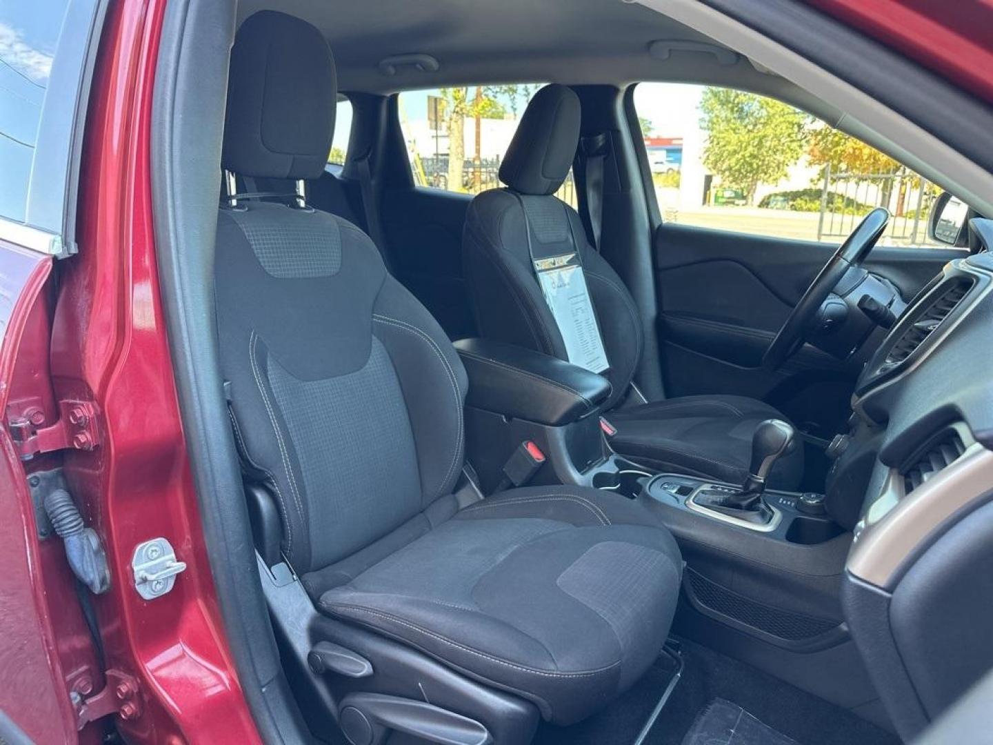 2017 Deep Cherry Red Crystal Pearlcoat /Black Jeep Cherokee Latitude (1C4PJMCB9HW) with an 2.4L I4 MultiAir engine, Automatic transmission, located at 10890 W. Colfax Ave., Lakewood, CO, 80215, (303) 274-7692, 39.739914, -105.120132 - 2017 Jeep Cherokee 4WD<br><br>D1 Auto NEVER charges dealer fees! All cars have clean titles and have been inspected for mechanical issues. We have financing for everyone. Good credit, bad credit, first time buyers.<br>Clean CARFAX.<br>Please call Lakewood Location 303-274-7692 or Thornton 303-287-55 - Photo#19