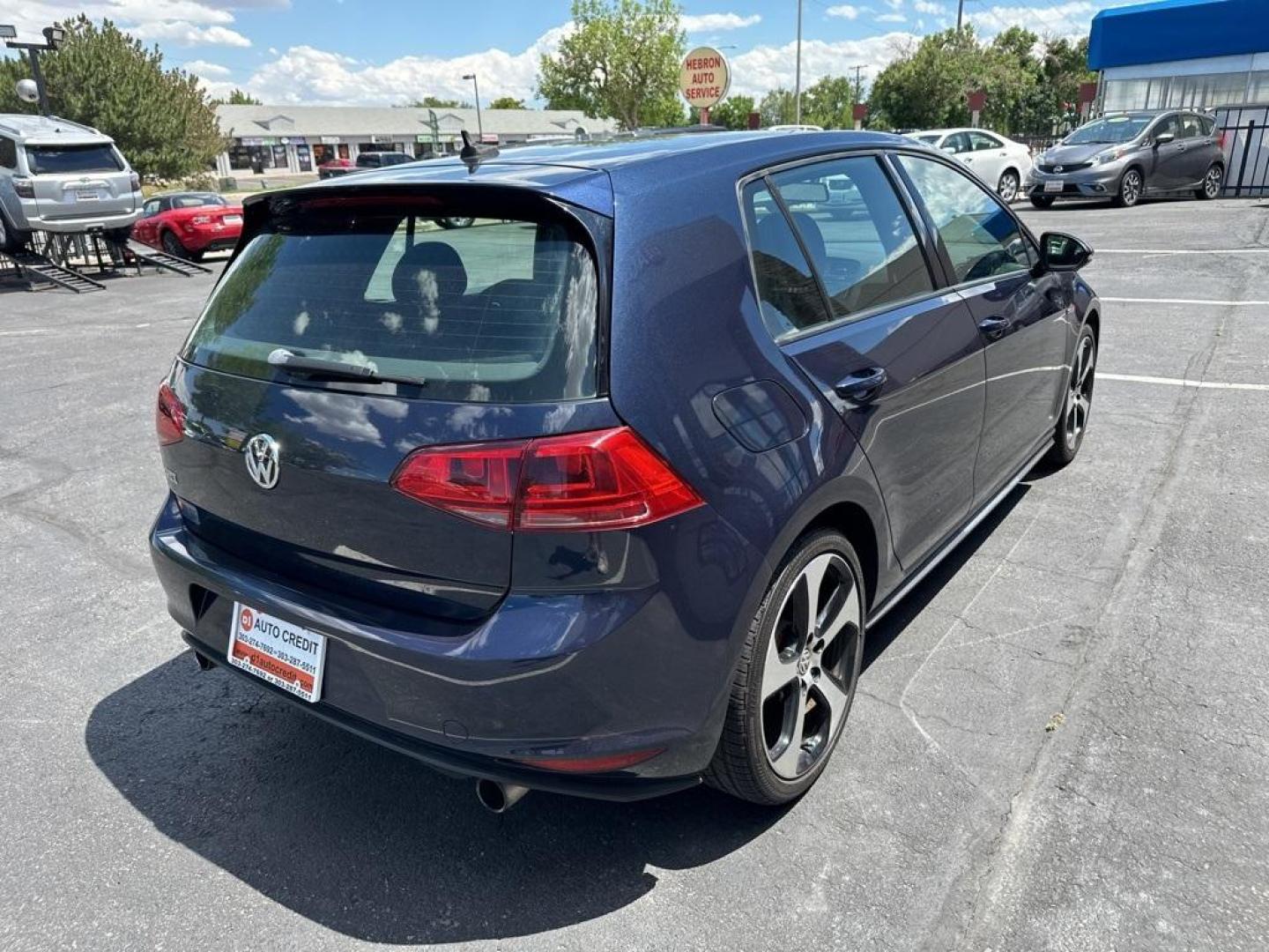 2017 Night Blue Metallic /Titan Black Volkswagen Golf GTI S (3VW5T7AU0HM) with an 2.0L TSI engine, Manual transmission, located at 10890 W. Colfax Ave., Lakewood, CO, 80215, (303) 274-7692, 39.739914, -105.120132 - 2017 Volkswagen Golf GTI, One Owner and completley stock with no modifications. Fully serviced and ready! <br><br>All Cars Have Clean Titles And Are Serviced Before Sale., Backup Camera, Heated Seats, Bluetooth/ With Bluetooth Audio, Non Smoker, No Pet Odor Or Hair, 2.0L TSI, 6-Speed Manual.<br>D1 A - Photo#4
