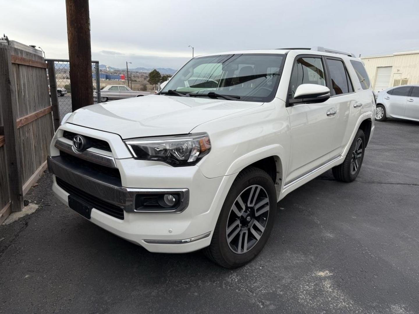 2018 Blizzard Pearl /Redwood Toyota 4Runner Limited (JTEBU5JR5J5) with an 4.0L V6 SMPI DOHC engine, Automatic transmission, located at 10890 W. Colfax Ave., Lakewood, CO, 80215, (303) 274-7692, 39.739914, -105.120132 - 2018 Toyota 4Runner 4WD 4WD, Redwood w/Leather Seat Trim, 20'' x 7.5'' Unique Dual 6-Spoke Alloy Wheels, ABS brakes, Alloy wheels, Body Color Heated Mirrors, Compass, Electronic Stability Control, Front dual zone A/C, Heated door mirrors, Heated front seats, Heated/Ventilated Front Bucket Seats, Ill - Photo#0