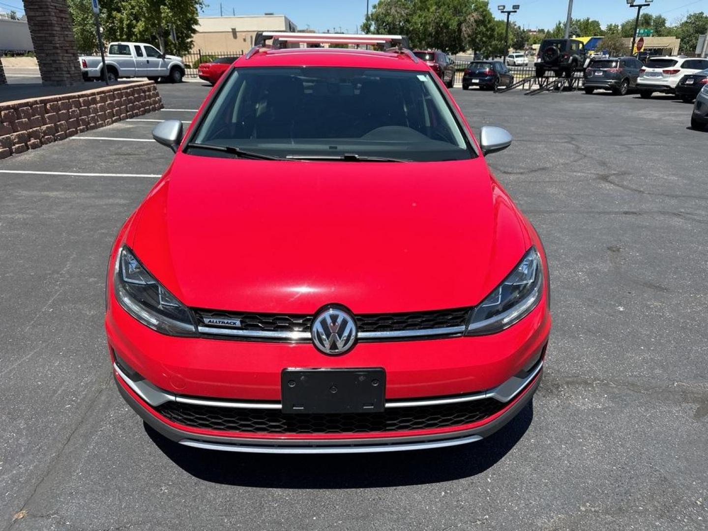 2019 Tornado Red /Black Volkswagen Golf Alltrack TSI S (3VWH17AU9KM) with an 1.8L TSI engine, Automatic transmission, located at 10890 W. Colfax Ave., Lakewood, CO, 80215, (303) 274-7692, 39.739914, -105.120132 - 2019 Volkswagen Golf Alltrack All Wheel Drive and One Owner.<br><br>All Cars Have Clean Titles And Are Serviced Before Sale., Apple/Android Car Play, New Tires, Backup Camera, Leather, Heated Seats, Non Smoker, AWD.<br><br>D1 Auto NEVER charges dealer fees! All cars have clean titles and have been i - Photo#2