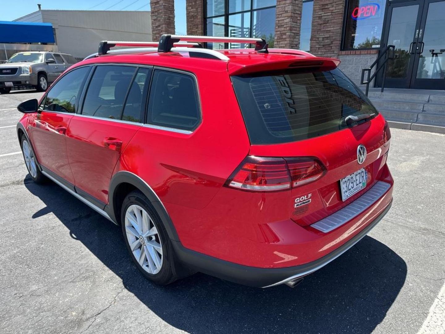 2019 Tornado Red /Black Volkswagen Golf Alltrack TSI S (3VWH17AU9KM) with an 1.8L TSI engine, Automatic transmission, located at 10890 W. Colfax Ave., Lakewood, CO, 80215, (303) 274-7692, 39.739914, -105.120132 - 2019 Volkswagen Golf Alltrack All Wheel Drive and One Owner.<br><br>All Cars Have Clean Titles And Are Serviced Before Sale., Apple/Android Car Play, New Tires, Backup Camera, Leather, Heated Seats, Non Smoker, AWD.<br><br>D1 Auto NEVER charges dealer fees! All cars have clean titles and have been i - Photo#7