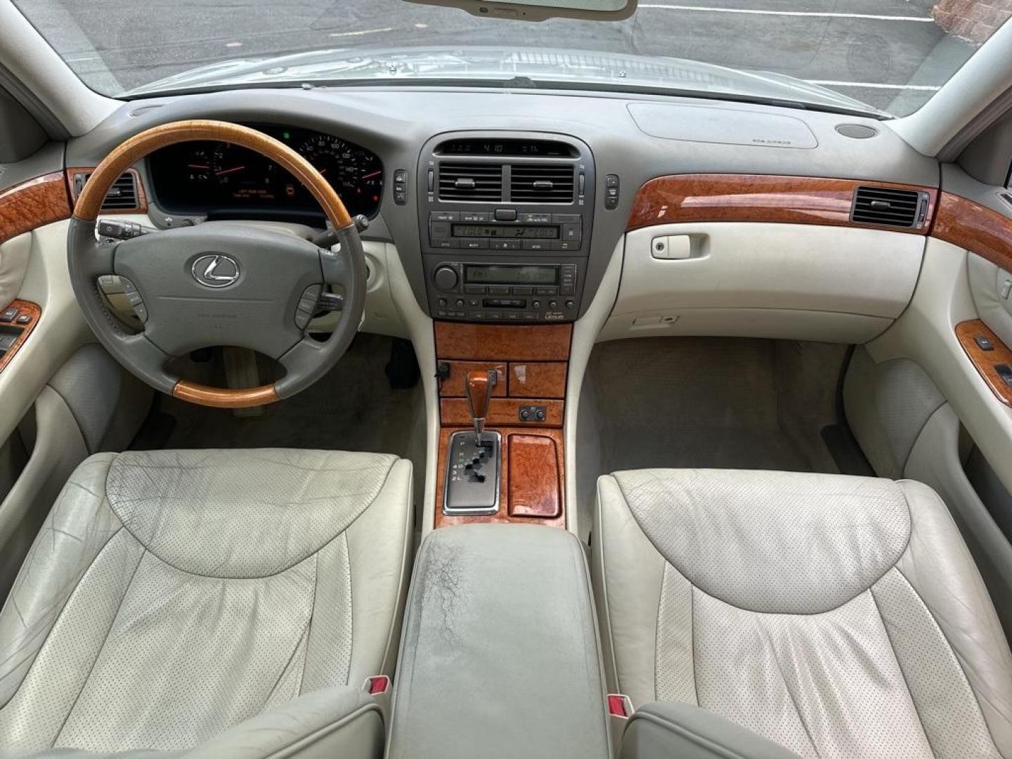 2003 Millennium Silver Metallic /Ivory Lexus LS 430 (JTHBN30F230) with an 4.3L V8 SMPI DOHC engine, Automatic transmission, located at 10890 W. Colfax Ave., Lakewood, CO, 80215, (303) 274-7692, 39.739914, -105.120132 - 2003 Lexus LS IN GOOD CONDITION with a clean title. This car has been inspected and inspection will be passed to the next owner. The good, everything works as it should. This car is sold as is with no warranty do to age and miles. <br><br>D1 Auto NEVER charges dealer fees! All cars have clean titles - Photo#9