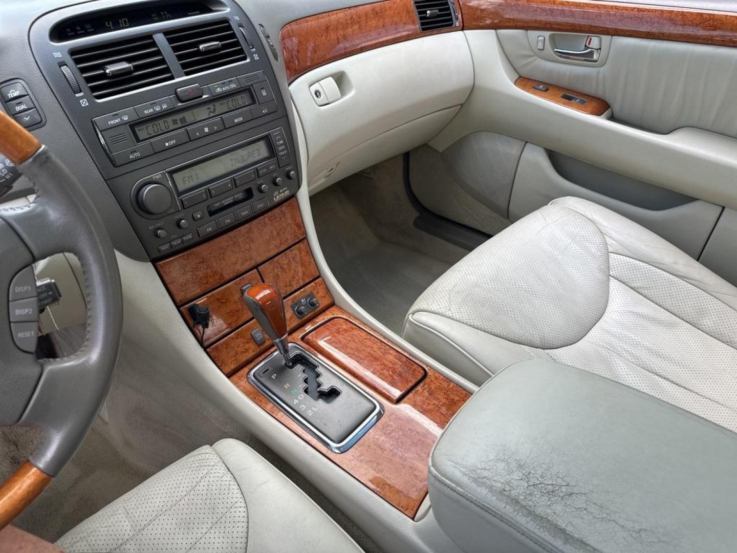 2003 Millennium Silver Metallic /Ivory Lexus LS 430 (JTHBN30F230) with an 4.3L V8 SMPI DOHC engine, Automatic transmission, located at 10890 W. Colfax Ave., Lakewood, CO, 80215, (303) 274-7692, 39.739914, -105.120132 - 2003 Lexus LS IN GOOD CONDITION with a clean title. This car has been inspected and inspection will be passed to the next owner. The good, everything works as it should. This car is sold as is with no warranty do to age and miles. <br><br>D1 Auto NEVER charges dealer fees! All cars have clean titles - Photo#10