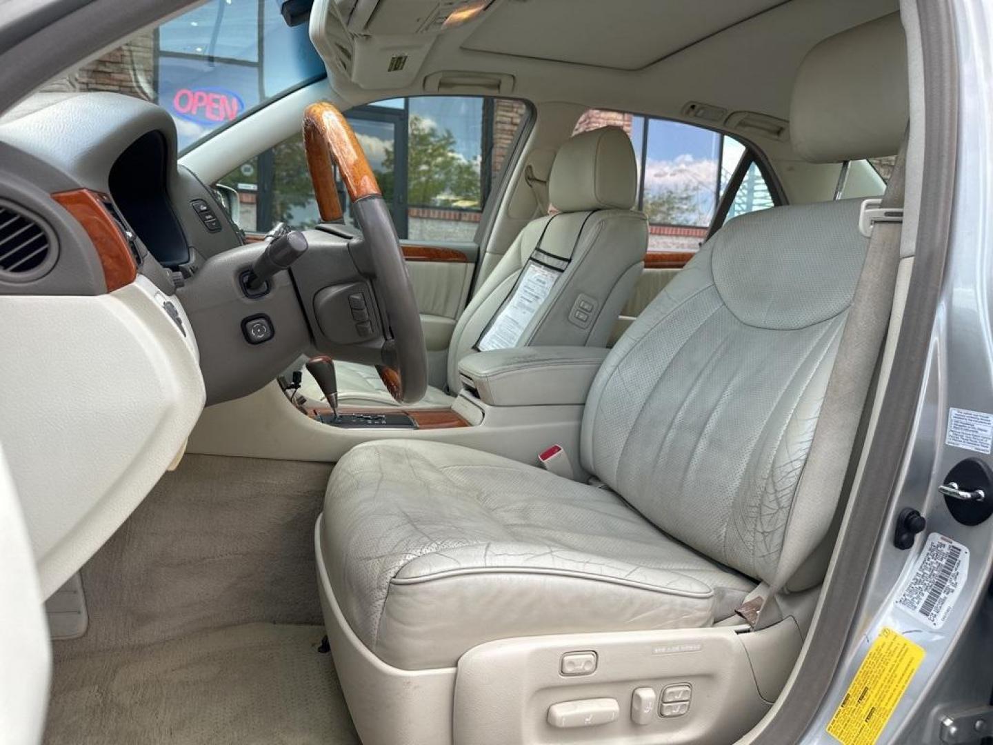 2003 Millennium Silver Metallic /Ivory Lexus LS 430 (JTHBN30F230) with an 4.3L V8 SMPI DOHC engine, Automatic transmission, located at 10890 W. Colfax Ave., Lakewood, CO, 80215, (303) 274-7692, 39.739914, -105.120132 - 2003 Lexus LS IN GOOD CONDITION with a clean title. This car has been inspected and inspection will be passed to the next owner. The good, everything works as it should. This car is sold as is with no warranty do to age and miles. <br><br>D1 Auto NEVER charges dealer fees! All cars have clean titles - Photo#14