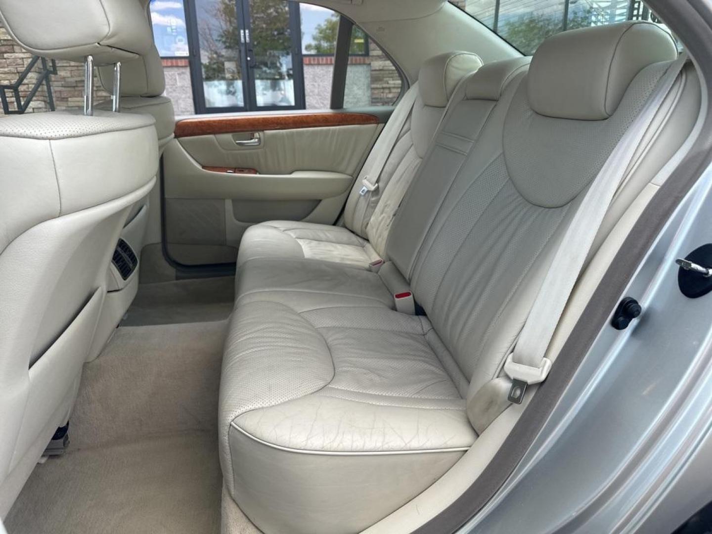 2003 Millennium Silver Metallic /Ivory Lexus LS 430 (JTHBN30F230) with an 4.3L V8 SMPI DOHC engine, Automatic transmission, located at 10890 W. Colfax Ave., Lakewood, CO, 80215, (303) 274-7692, 39.739914, -105.120132 - 2003 Lexus LS IN GOOD CONDITION with a clean title. This car has been inspected and inspection will be passed to the next owner. The good, everything works as it should. This car is sold as is with no warranty do to age and miles. <br><br>D1 Auto NEVER charges dealer fees! All cars have clean titles - Photo#19