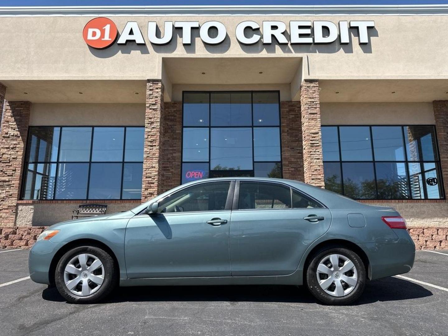 2009 Aloe Green Metallic /Bisque Toyota Camry Base CE (4T1BE46K09U) with an 2.4L I4 SMPI DOHC PZEV engine, Automatic transmission, located at 10890 W. Colfax Ave., Lakewood, CO, 80215, (303) 274-7692, 39.739914, -105.120132 - 2009 Toyota Camry CARFAX One-Owner. FWD <br>All Cars Have Clean Titles And Are Serviced Before Sale., CarfaxOne Owner, No Accidents, Non Smoker, 2.4L I4 SMPI DOHC PZEV, FWD.<br><br>D1 Auto NEVER charges dealer fees! All cars have clean titles and have been inspected for mechanical issues. We have fi - Photo#0