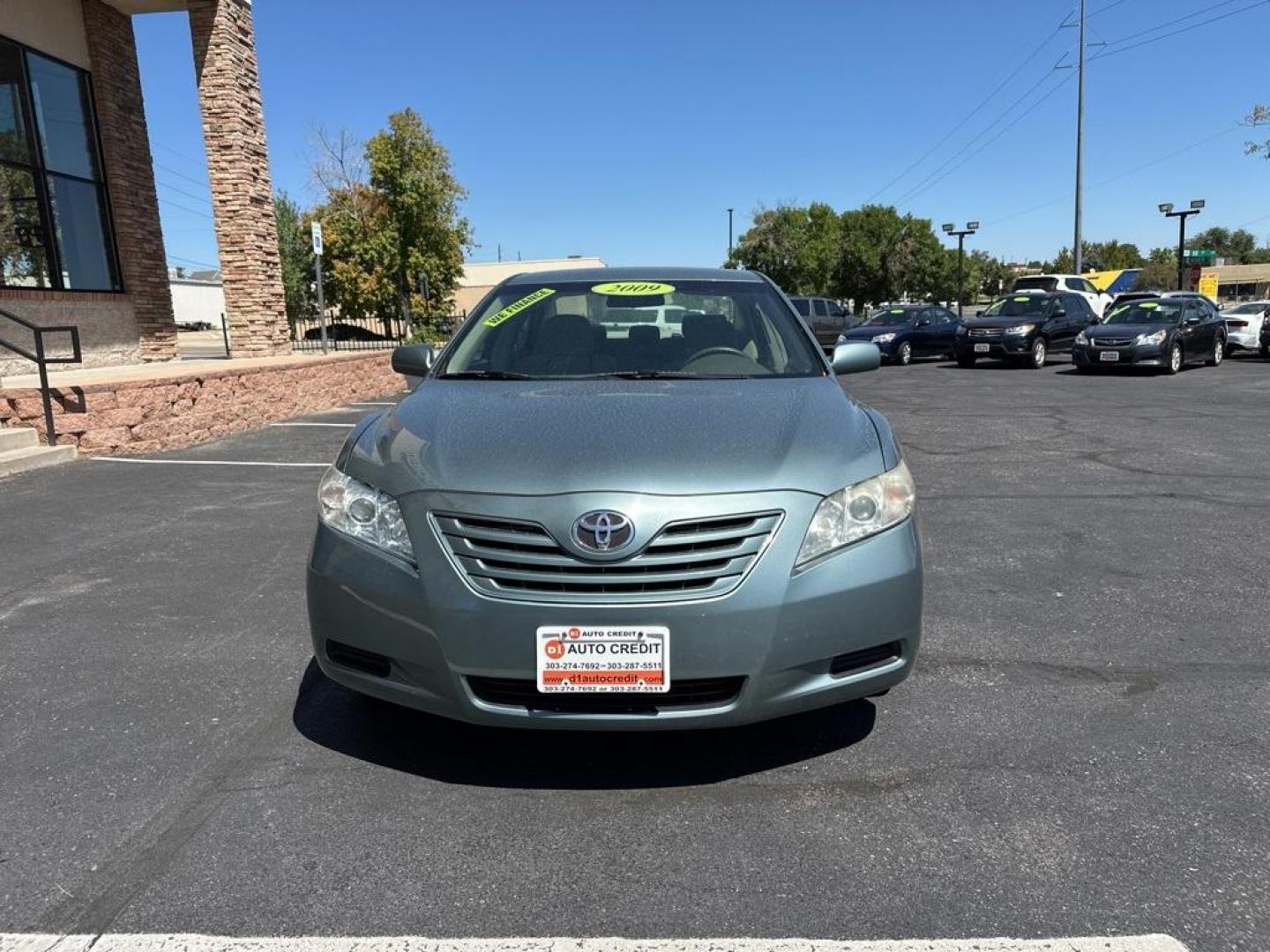 2009 Aloe Green Metallic /Bisque Toyota Camry Base CE (4T1BE46K09U) with an 2.4L I4 SMPI DOHC PZEV engine, Automatic transmission, located at 10890 W. Colfax Ave., Lakewood, CO, 80215, (303) 274-7692, 39.739914, -105.120132 - 2009 Toyota Camry CARFAX One-Owner. FWD <br>All Cars Have Clean Titles And Are Serviced Before Sale., CarfaxOne Owner, No Accidents, Non Smoker, 2.4L I4 SMPI DOHC PZEV, FWD.<br><br>D1 Auto NEVER charges dealer fees! All cars have clean titles and have been inspected for mechanical issues. We have fi - Photo#2