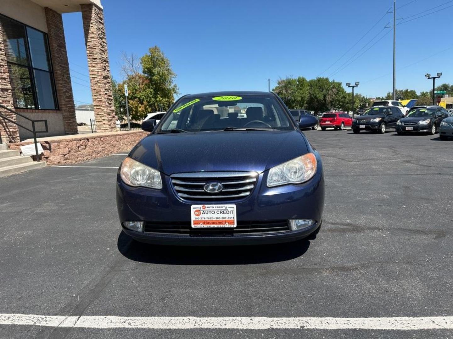 2010 Regatta Blue Pearl /Gray Hyundai Elantra GLS (KMHDU4ADXAU) with an I4 engine, Automatic transmission, located at 10890 W. Colfax Ave., Lakewood, CO, 80215, (303) 274-7692, 39.739914, -105.120132 - 2010 Hyundai Elantra<br><br>D1 Auto NEVER charges dealer fees! All cars have clean titles and have been inspected for mechanical issues. We have financing for everyone. Good credit, bad credit, first time buyers.<br><br>Please call Lakewood Location 303-274-7692 or Thornton 303-287-5511 to schedule - Photo#2