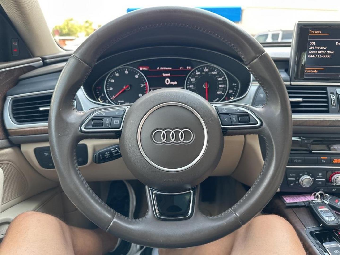 2016 Ibis White /Atlas Beige Audi A6 2.0T Premium Plus (WAUGFAFC4GN) with an 2.0L 4-Cylinder TFSI engine, Automatic transmission, located at 10890 W. Colfax Ave., Lakewood, CO, 80215, (303) 274-7692, 39.739914, -105.120132 - 2016 Audi A6 Premium Plus, Clean Title and fully serviced including new tires, brakes and more. This is a non smoker car and very clean. <br><br>All Cars Have Clean Titles And Are Serviced Before Sale., Clean Carfax, No Accident, Blind Spot Monitoring, Backup Camera, Heated Seats, Bluetooth/ With Bl - Photo#14