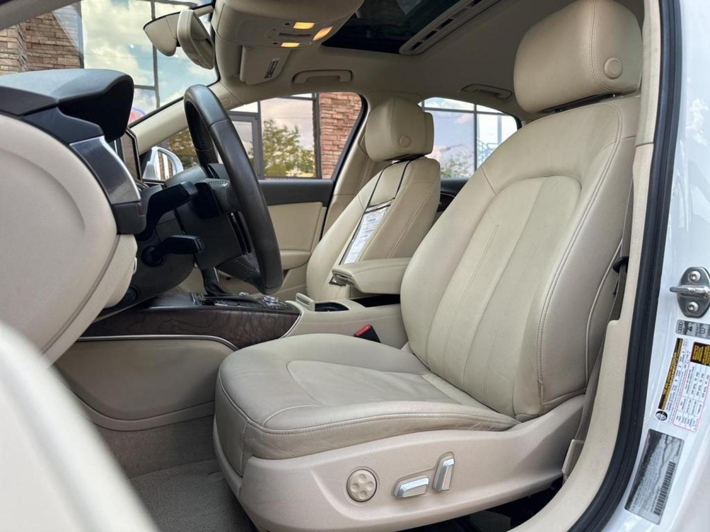 2016 Ibis White /Atlas Beige Audi A6 2.0T Premium Plus (WAUGFAFC4GN) with an 2.0L 4-Cylinder TFSI engine, Automatic transmission, located at 10890 W. Colfax Ave., Lakewood, CO, 80215, (303) 274-7692, 39.739914, -105.120132 - 2016 Audi A6 Premium Plus, Clean Title and fully serviced including new tires, brakes and more. This is a non smoker car and very clean. <br><br>All Cars Have Clean Titles And Are Serviced Before Sale., Clean Carfax, No Accident, Blind Spot Monitoring, Backup Camera, Heated Seats, Bluetooth/ With Bl - Photo#15