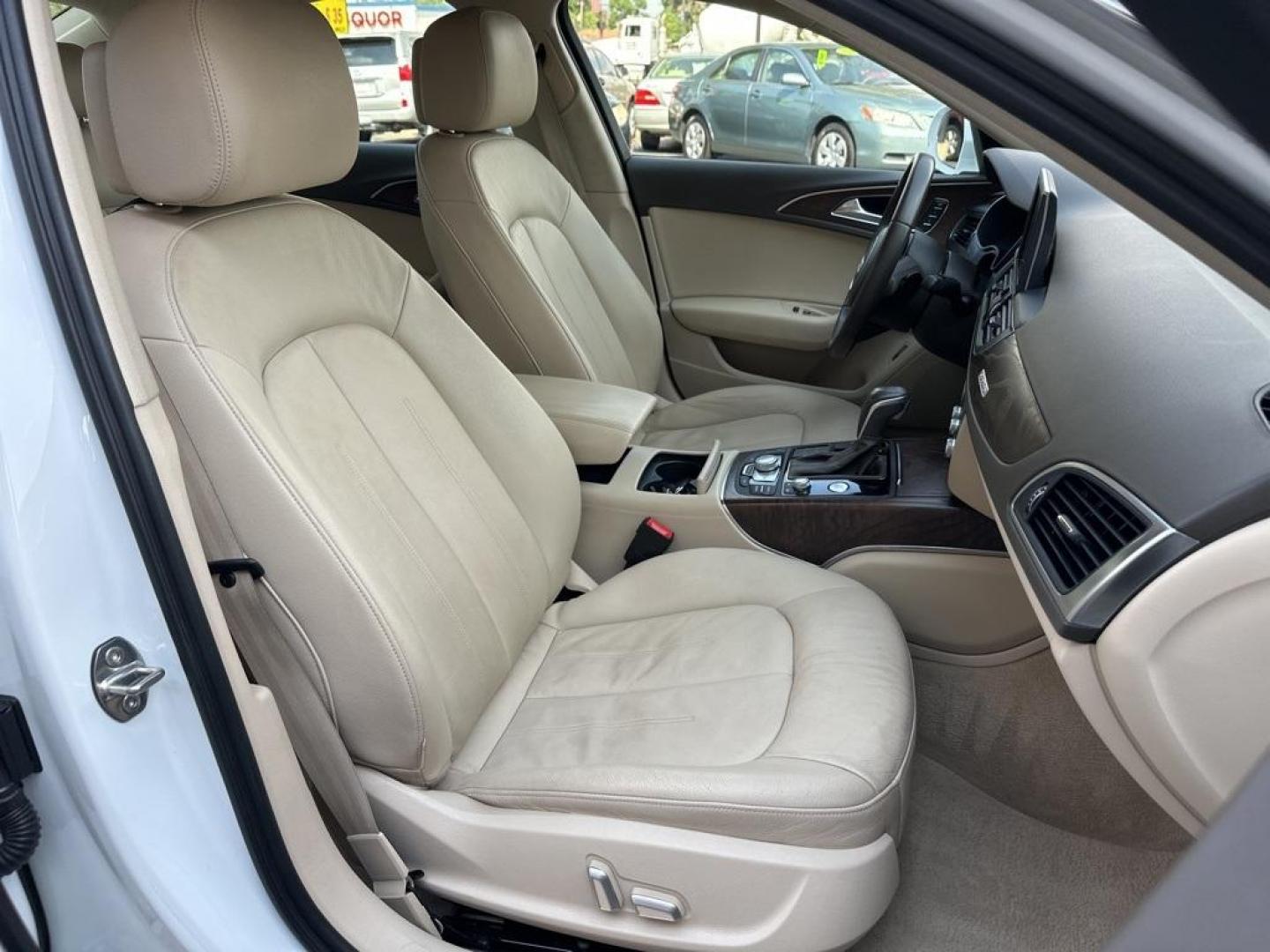 2016 Ibis White /Atlas Beige Audi A6 2.0T Premium Plus (WAUGFAFC4GN) with an 2.0L 4-Cylinder TFSI engine, Automatic transmission, located at 10890 W. Colfax Ave., Lakewood, CO, 80215, (303) 274-7692, 39.739914, -105.120132 - 2016 Audi A6 Premium Plus, Clean Title and fully serviced including new tires, brakes and more. This is a non smoker car and very clean. <br><br>All Cars Have Clean Titles And Are Serviced Before Sale., Clean Carfax, No Accident, Blind Spot Monitoring, Backup Camera, Heated Seats, Bluetooth/ With Bl - Photo#16