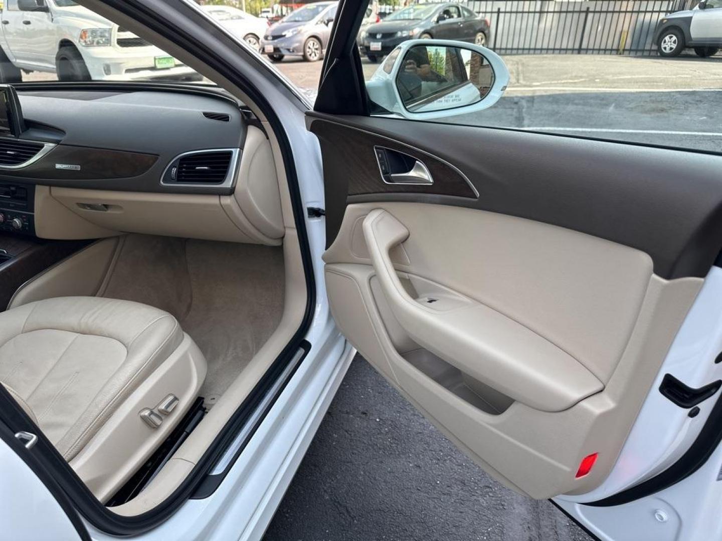 2016 Ibis White /Atlas Beige Audi A6 2.0T Premium Plus (WAUGFAFC4GN) with an 2.0L 4-Cylinder TFSI engine, Automatic transmission, located at 10890 W. Colfax Ave., Lakewood, CO, 80215, (303) 274-7692, 39.739914, -105.120132 - 2016 Audi A6 Premium Plus, Clean Title and fully serviced including new tires, brakes and more. This is a non smoker car and very clean. <br><br>All Cars Have Clean Titles And Are Serviced Before Sale., Clean Carfax, No Accident, Blind Spot Monitoring, Backup Camera, Heated Seats, Bluetooth/ With Bl - Photo#21