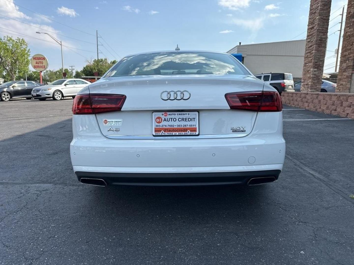 2016 Ibis White /Atlas Beige Audi A6 2.0T Premium Plus (WAUGFAFC4GN) with an 2.0L 4-Cylinder TFSI engine, Automatic transmission, located at 10890 W. Colfax Ave., Lakewood, CO, 80215, (303) 274-7692, 39.739914, -105.120132 - 2016 Audi A6 Premium Plus, Clean Title and fully serviced including new tires, brakes and more. This is a non smoker car and very clean. <br><br>All Cars Have Clean Titles And Are Serviced Before Sale., Clean Carfax, No Accident, Blind Spot Monitoring, Backup Camera, Heated Seats, Bluetooth/ With Bl - Photo#6