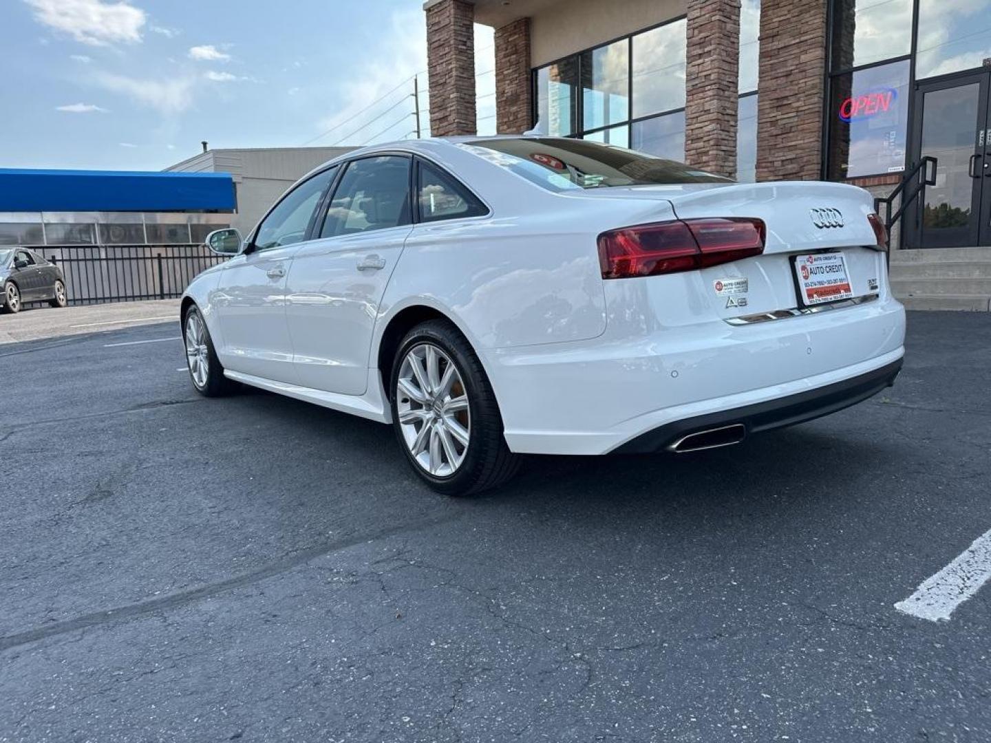 2016 Ibis White /Atlas Beige Audi A6 2.0T Premium Plus (WAUGFAFC4GN) with an 2.0L 4-Cylinder TFSI engine, Automatic transmission, located at 10890 W. Colfax Ave., Lakewood, CO, 80215, (303) 274-7692, 39.739914, -105.120132 - 2016 Audi A6 Premium Plus, Clean Title and fully serviced including new tires, brakes and more. This is a non smoker car and very clean. <br><br>All Cars Have Clean Titles And Are Serviced Before Sale., Clean Carfax, No Accident, Blind Spot Monitoring, Backup Camera, Heated Seats, Bluetooth/ With Bl - Photo#7