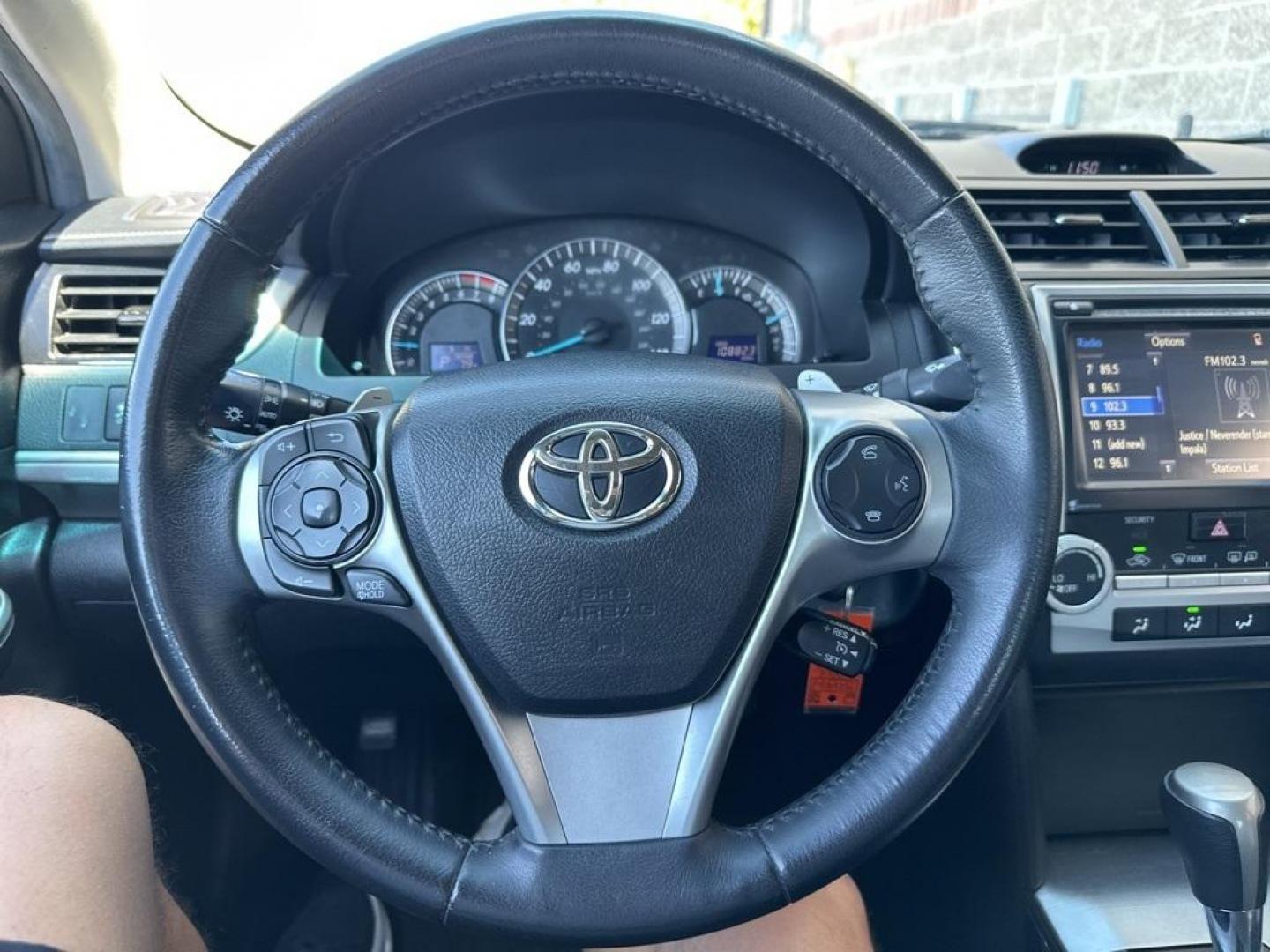 2014 BLACK Toyota Camry SE (4T1BF1FK9EU) with an 4 Cyl, 2.5L engine, Automatic transmission, located at 10890 W. Colfax Ave., Lakewood, CO, 80215, (303) 274-7692, 39.739914, -105.120132 - Introducing the 2014 Toyota Camry SE, a stunning blend of reliability, efficiency, and style that stands out on the road! This vehicle is perfect for those who crave a dynamic driving experience without compromising on comfort and practicality.<br><br>Under the hood, you'll find a spirited 2.5L 4-cy - Photo#32